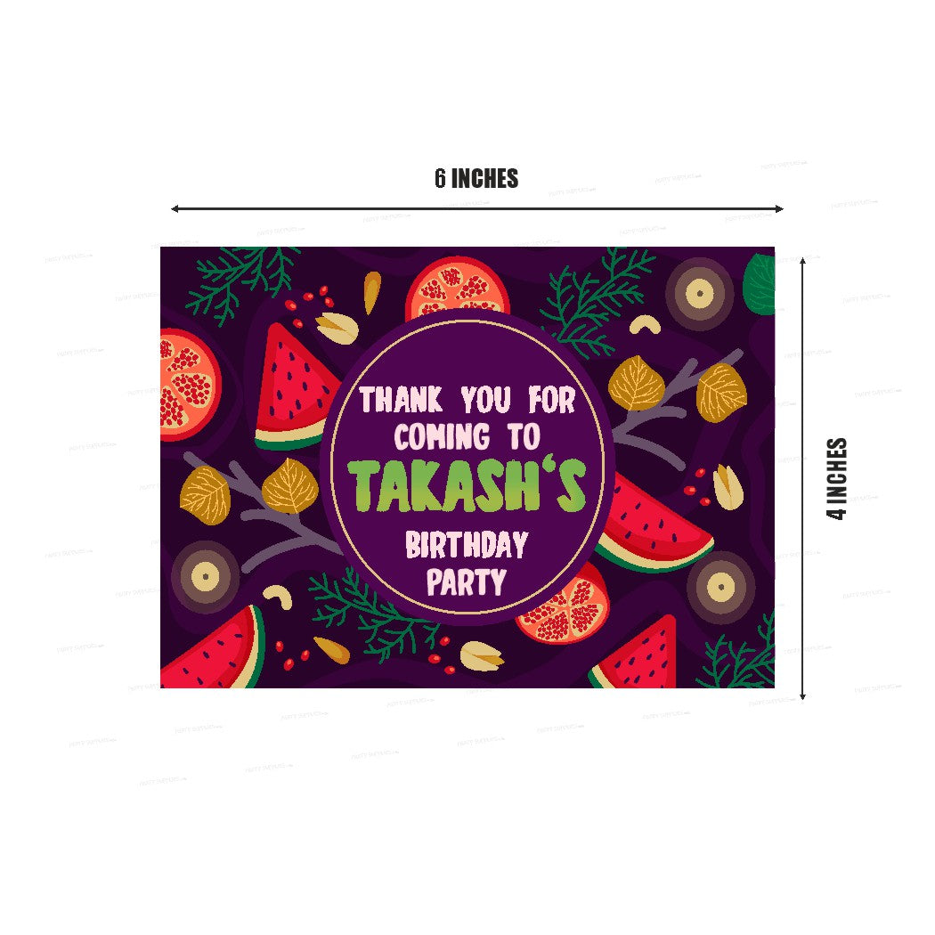 Fruits Theme Thank You Card