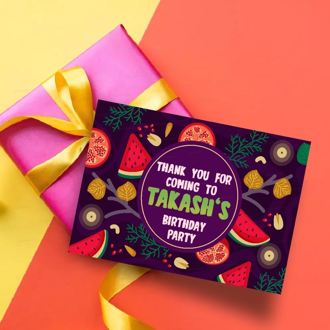 Fruits Theme Thank You Card