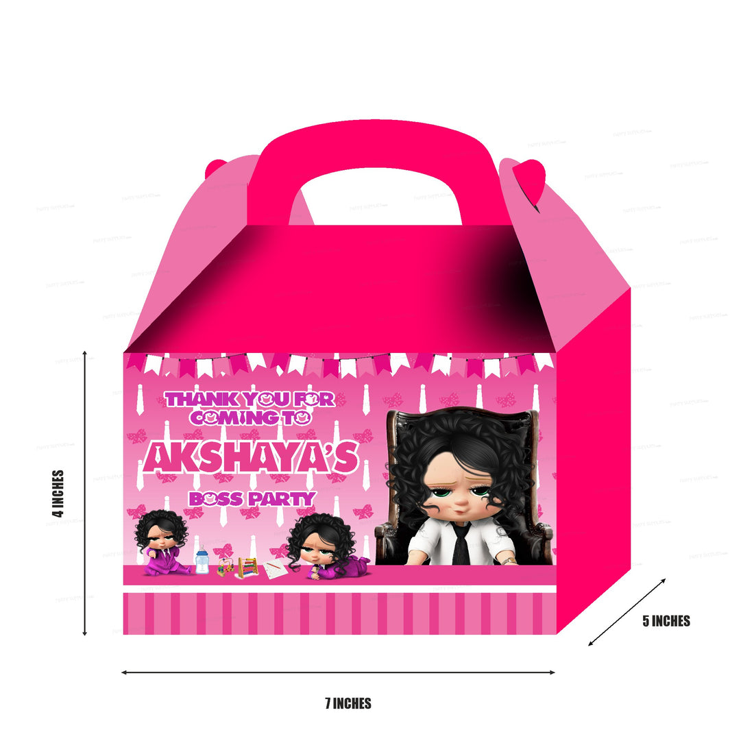 Girl Boss Baby theme Goodie Return Gift Boxes