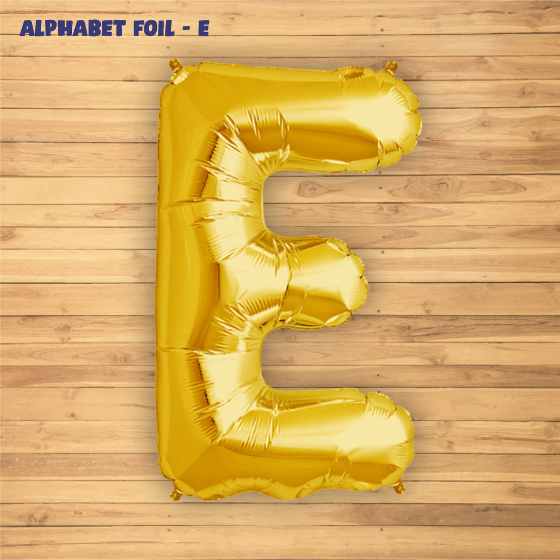 Alphabet E Premium Gold Foil Balloons