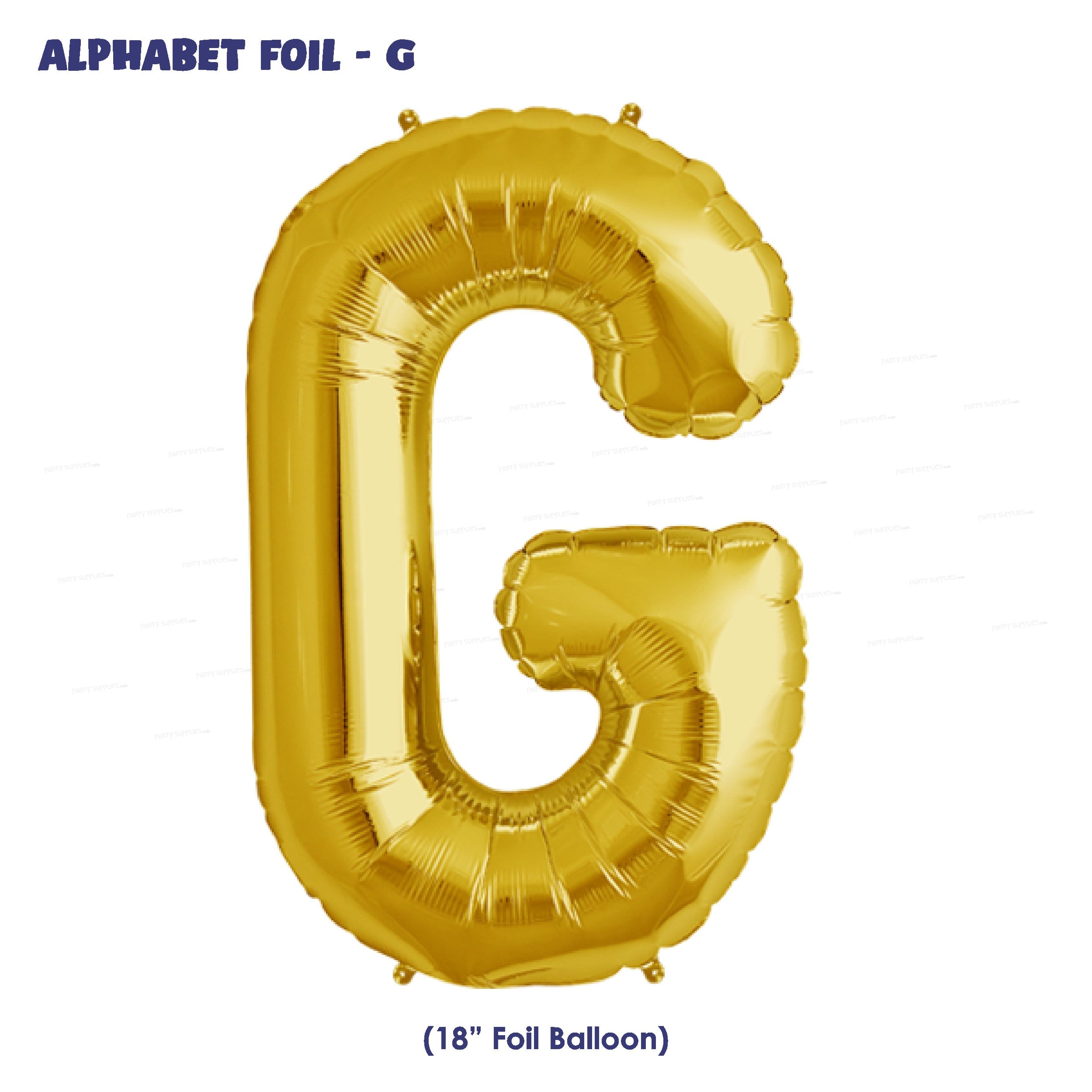 Alphabet G Premium Gold Foil Balloons
