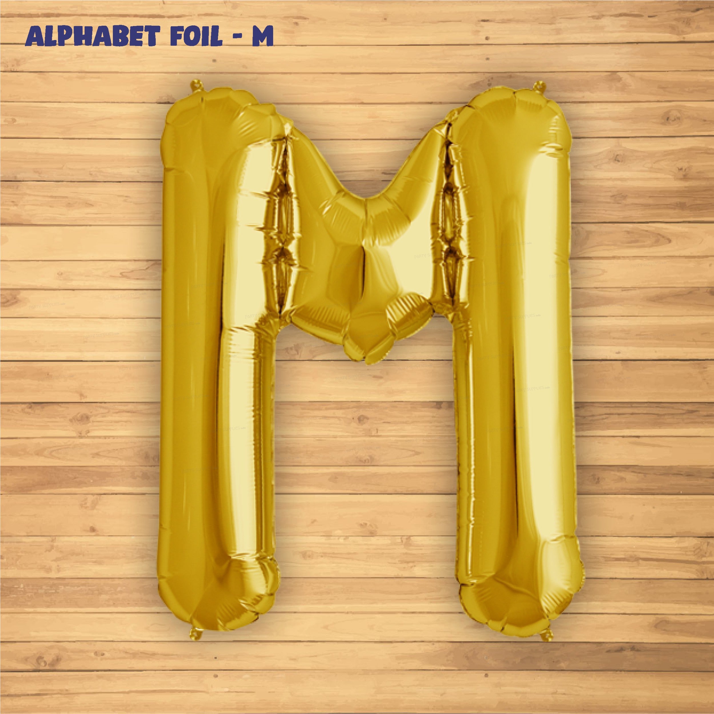 Alphabet M Premium Gold Foil Balloons