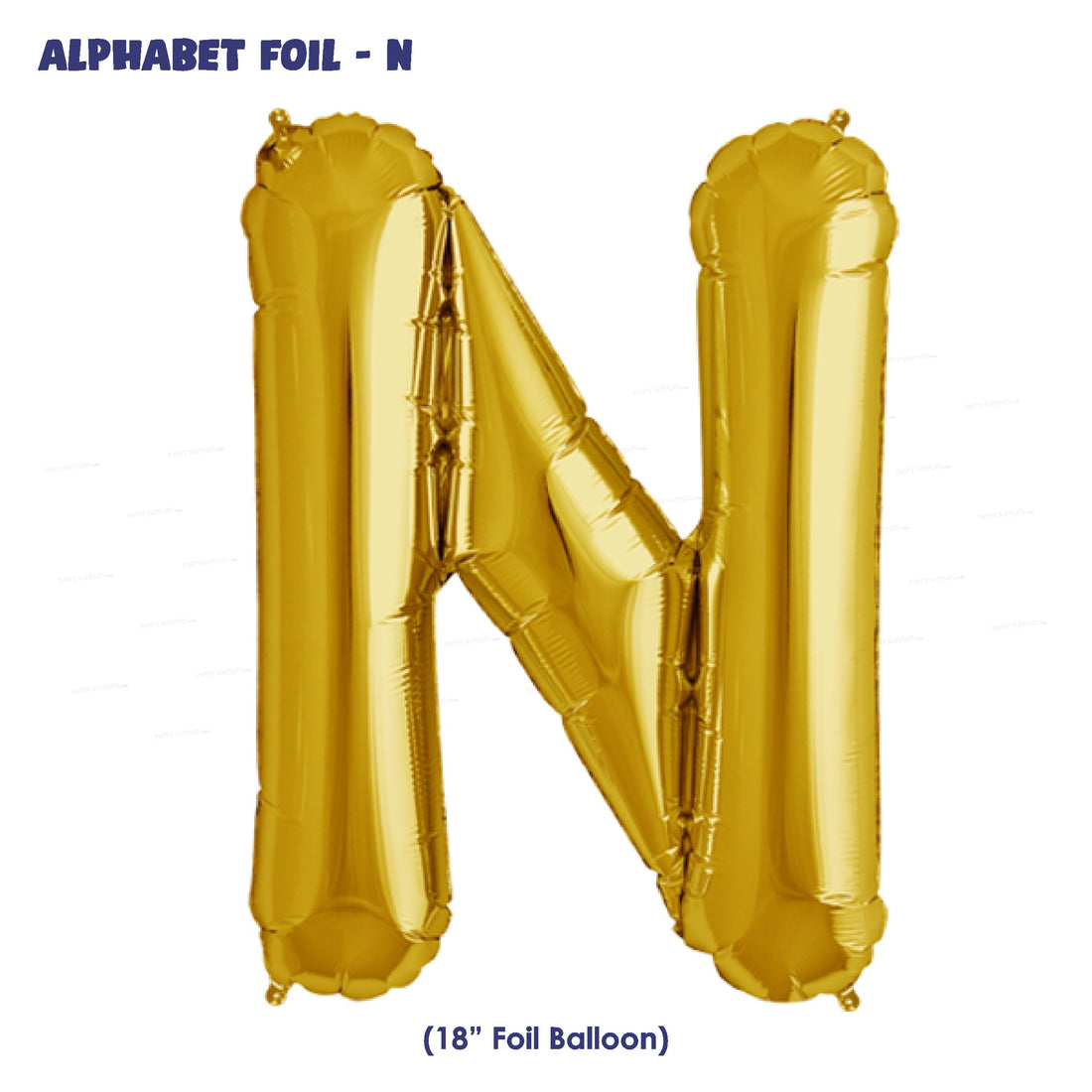 Alphabet N Premium Gold Foil Balloon