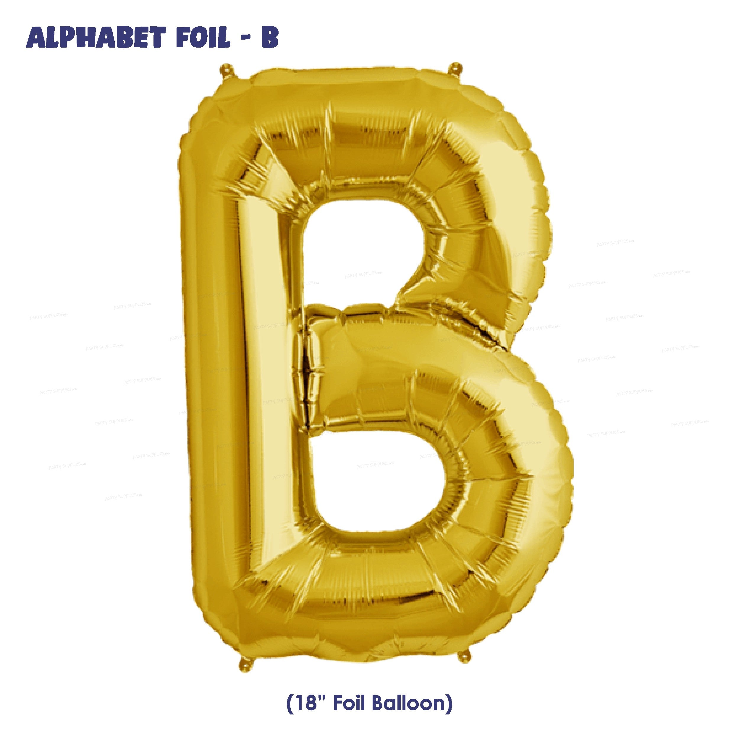 Alphabet B Premium Gold Foil Balloons
