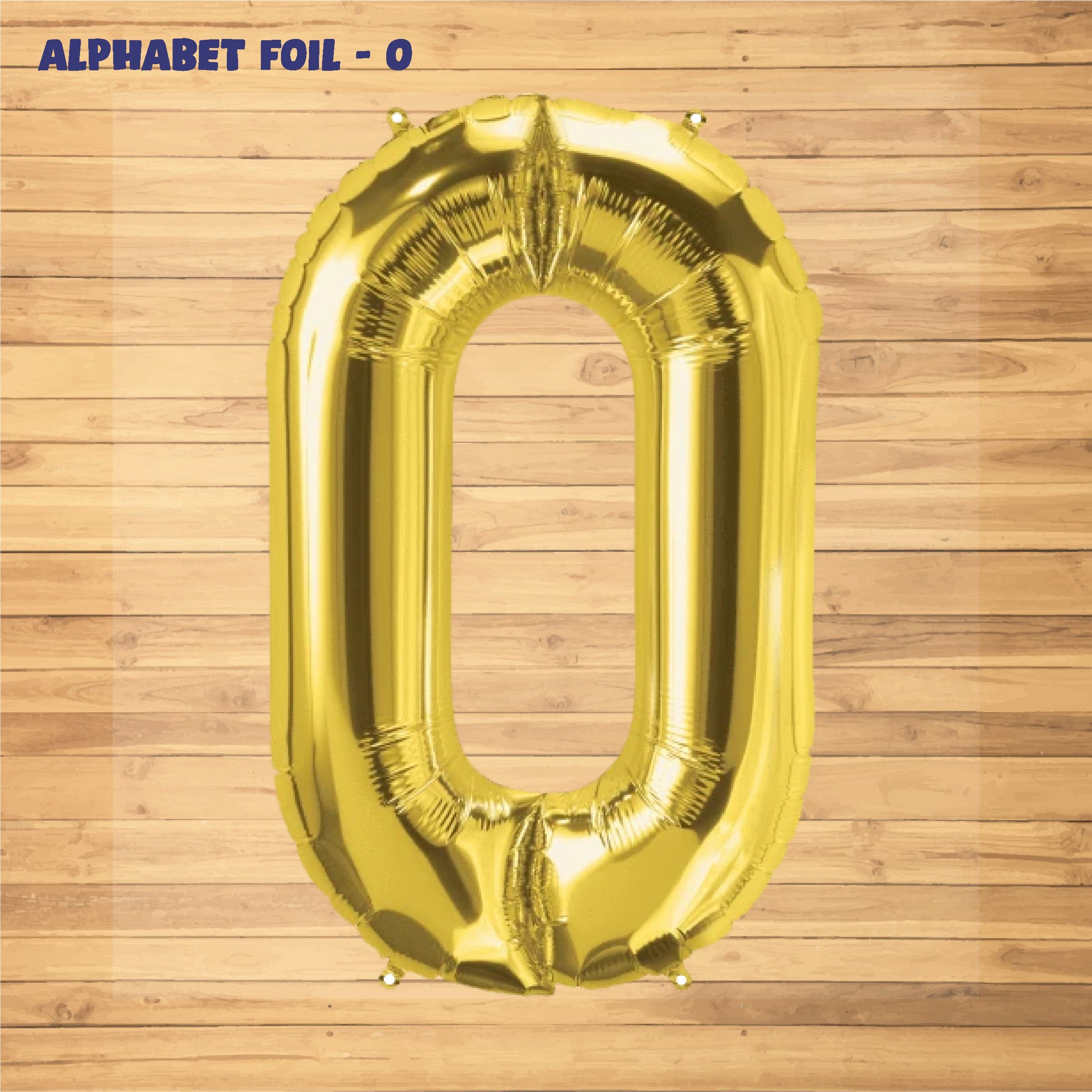 Alphabet O Premium Gold Foil Balloon