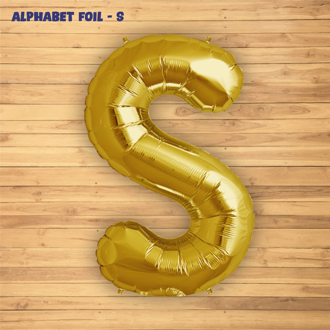 Alphabet S Premium Gold Foil Balloon