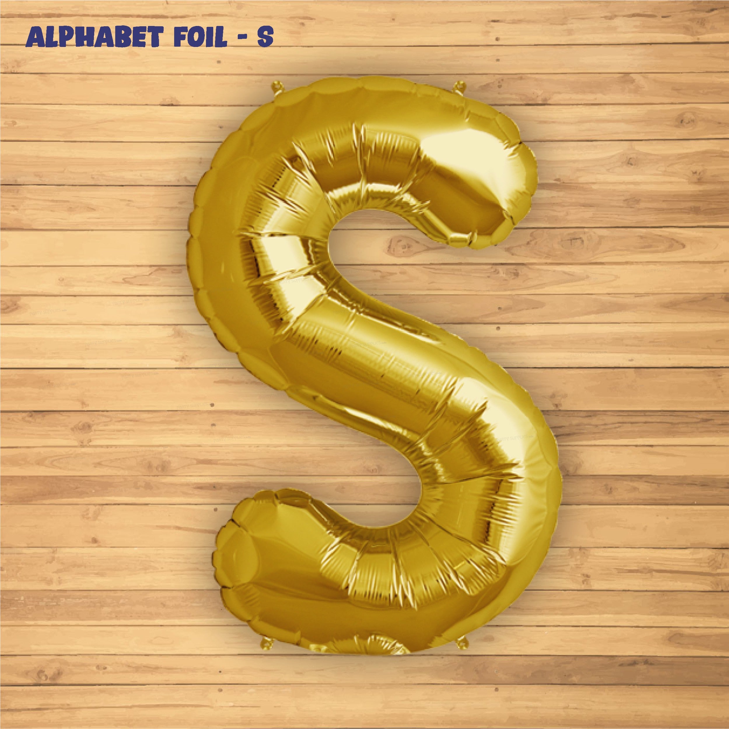 Alphabet S Premium Gold Foil Balloon