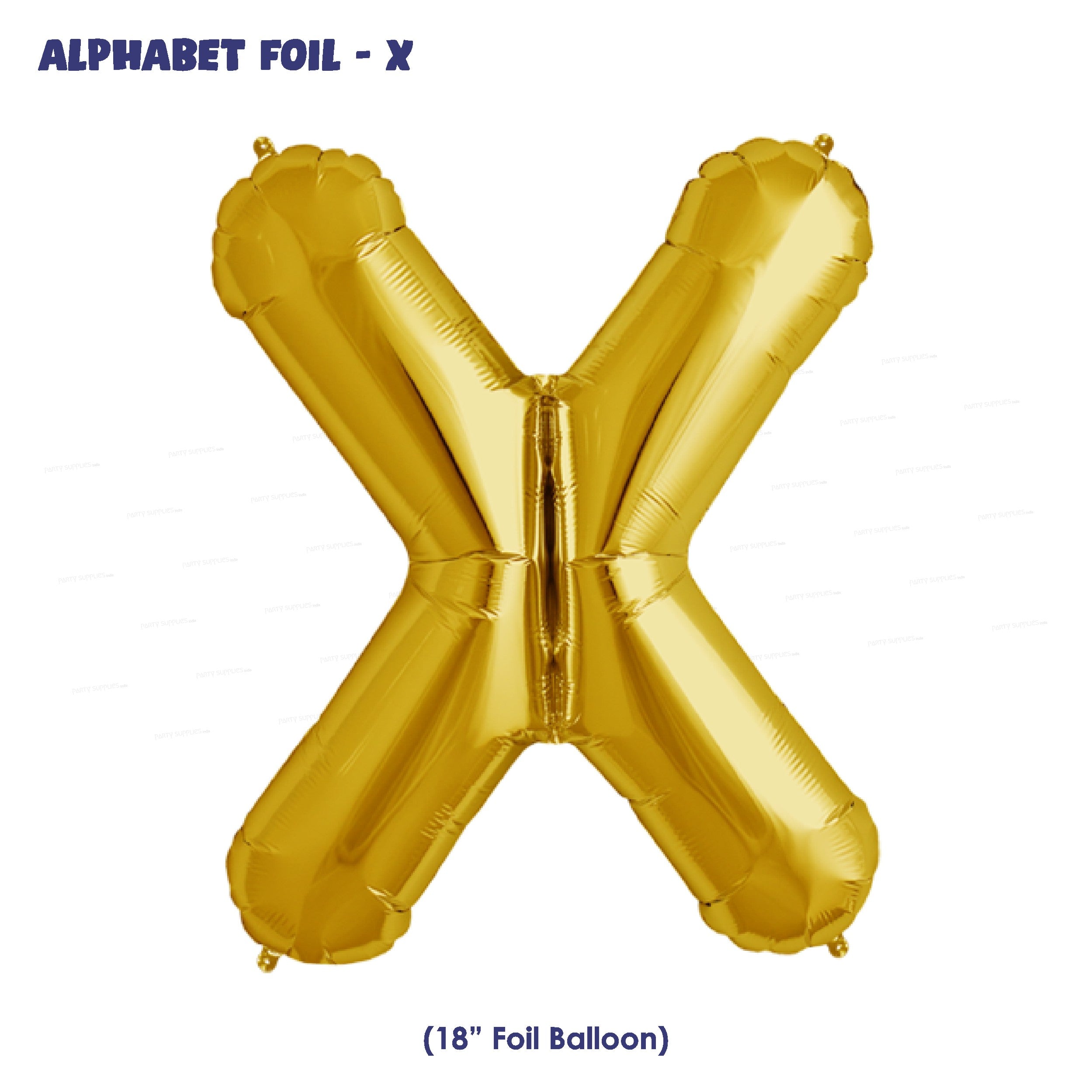 Alphabet X Premium Gold Foil Balloon
