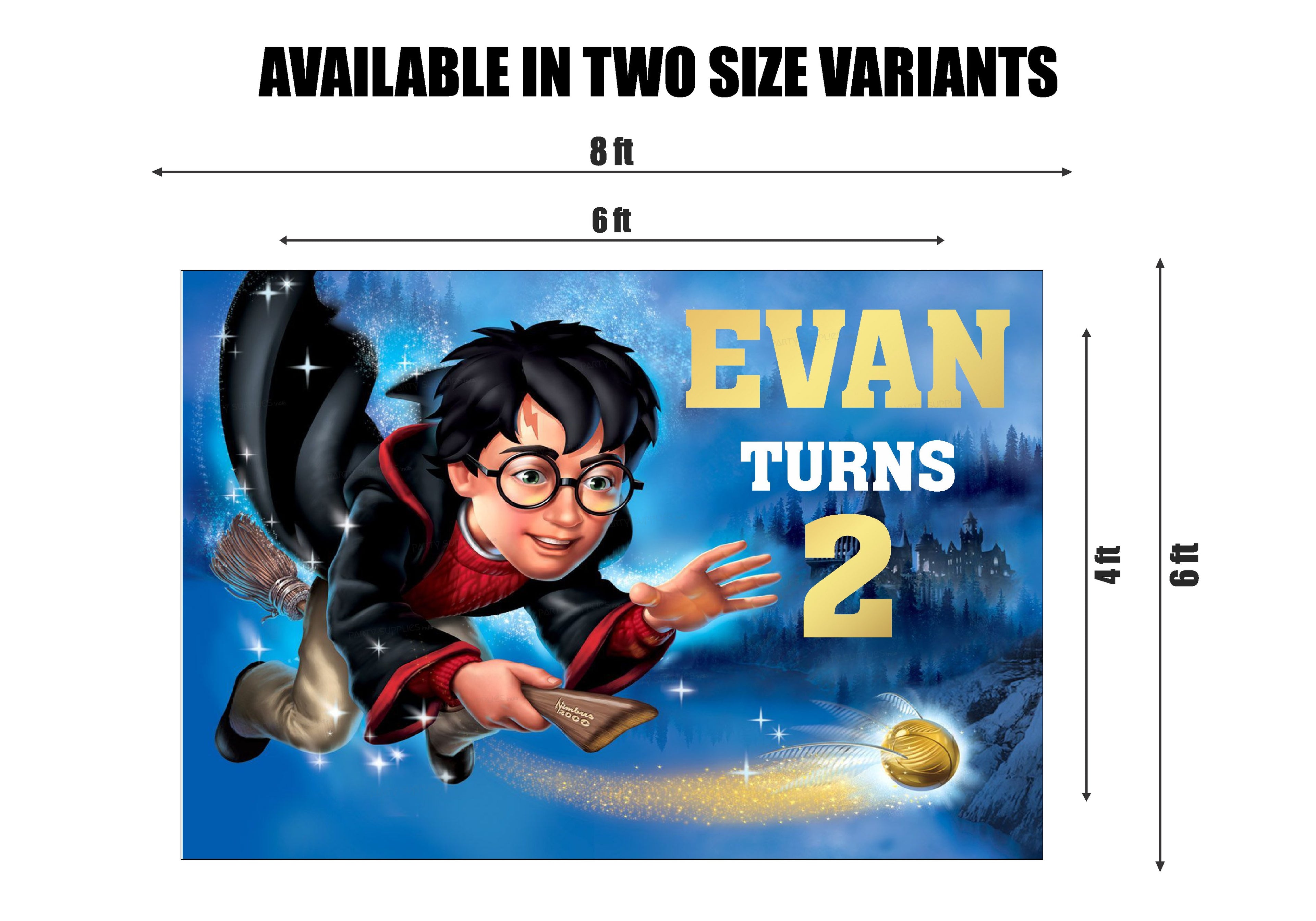 Harry Potter Theme Customized Backdrop