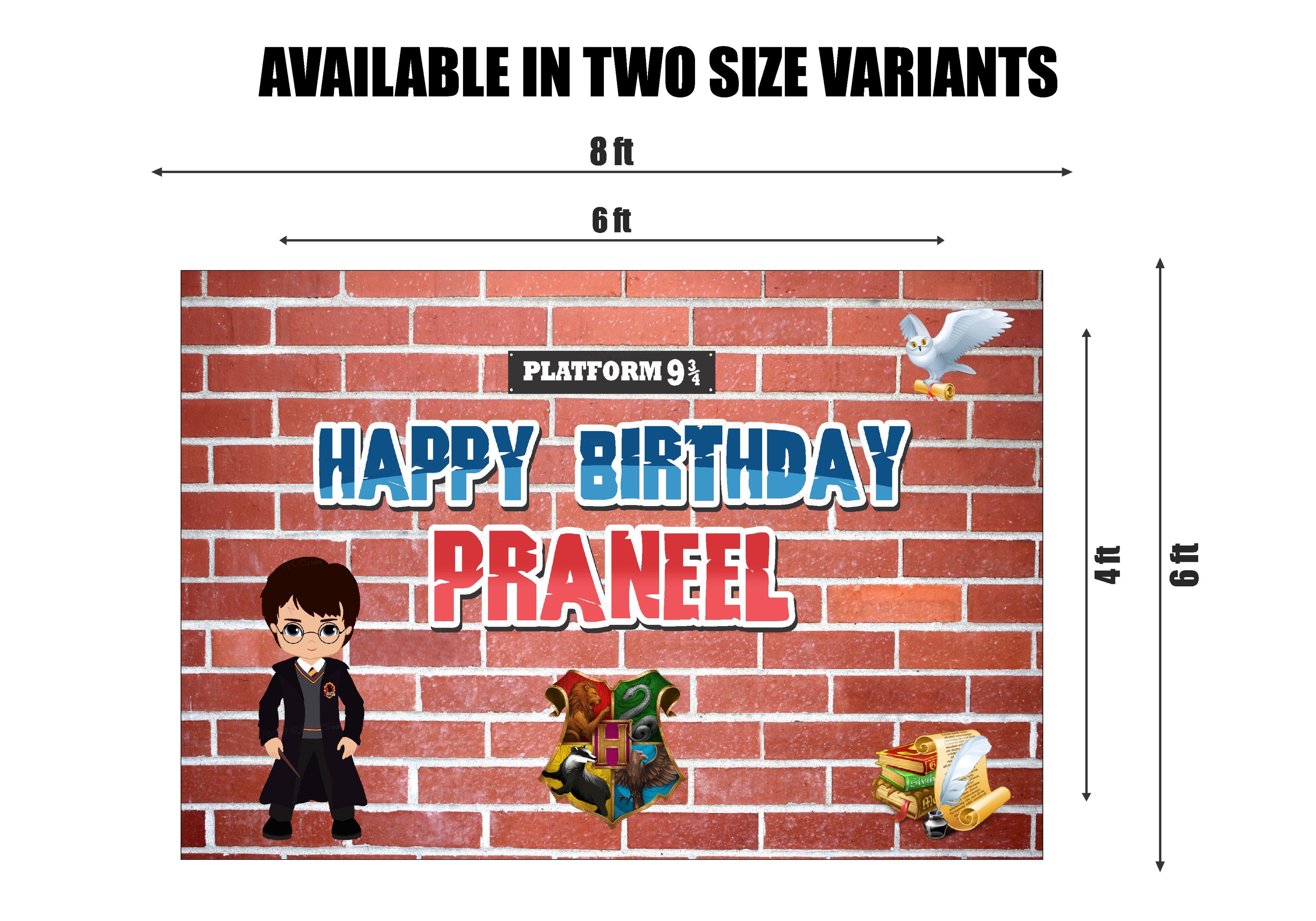 Harry Potter Theme Personalized Backdrop