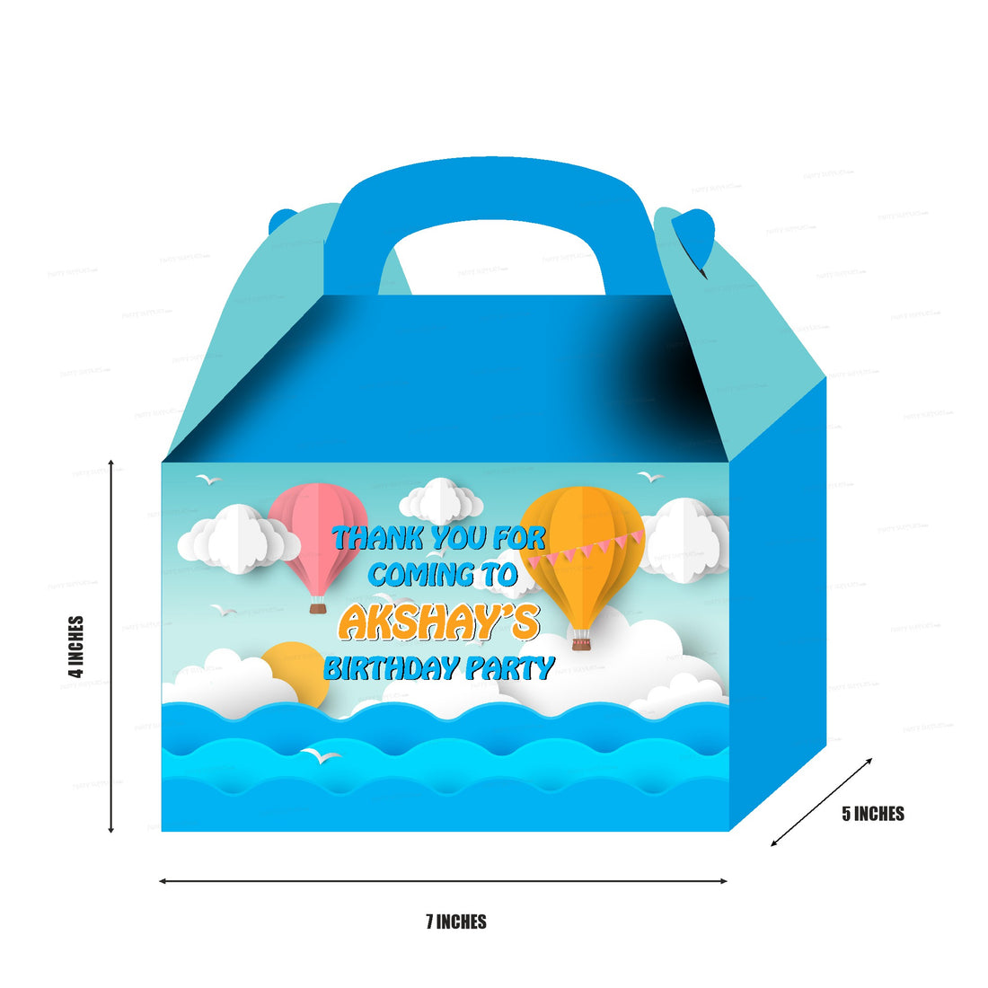 Hot Air Boy theme Goodie Return Gift Boxes