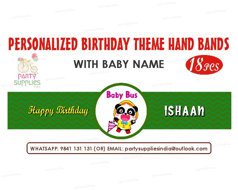 Baby Bus Theme Hand Band