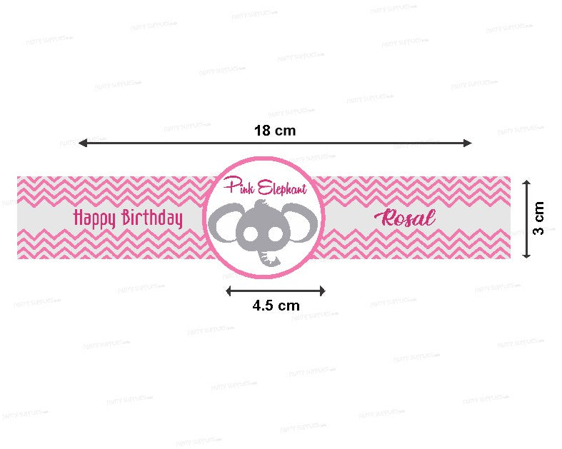 Pink Elephant Theme Hand Band