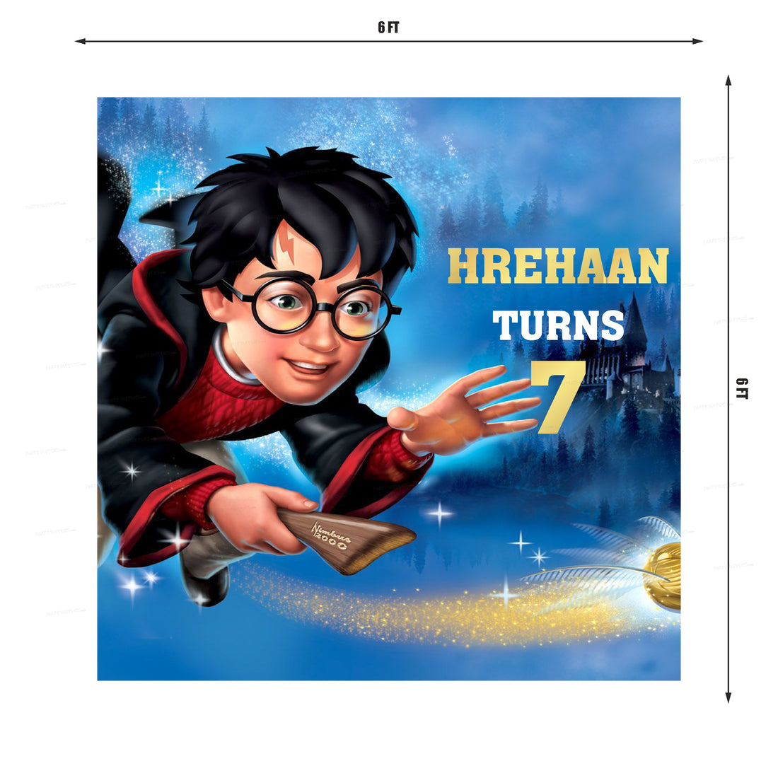 Harry Potter Theme Customized Square Backdrop