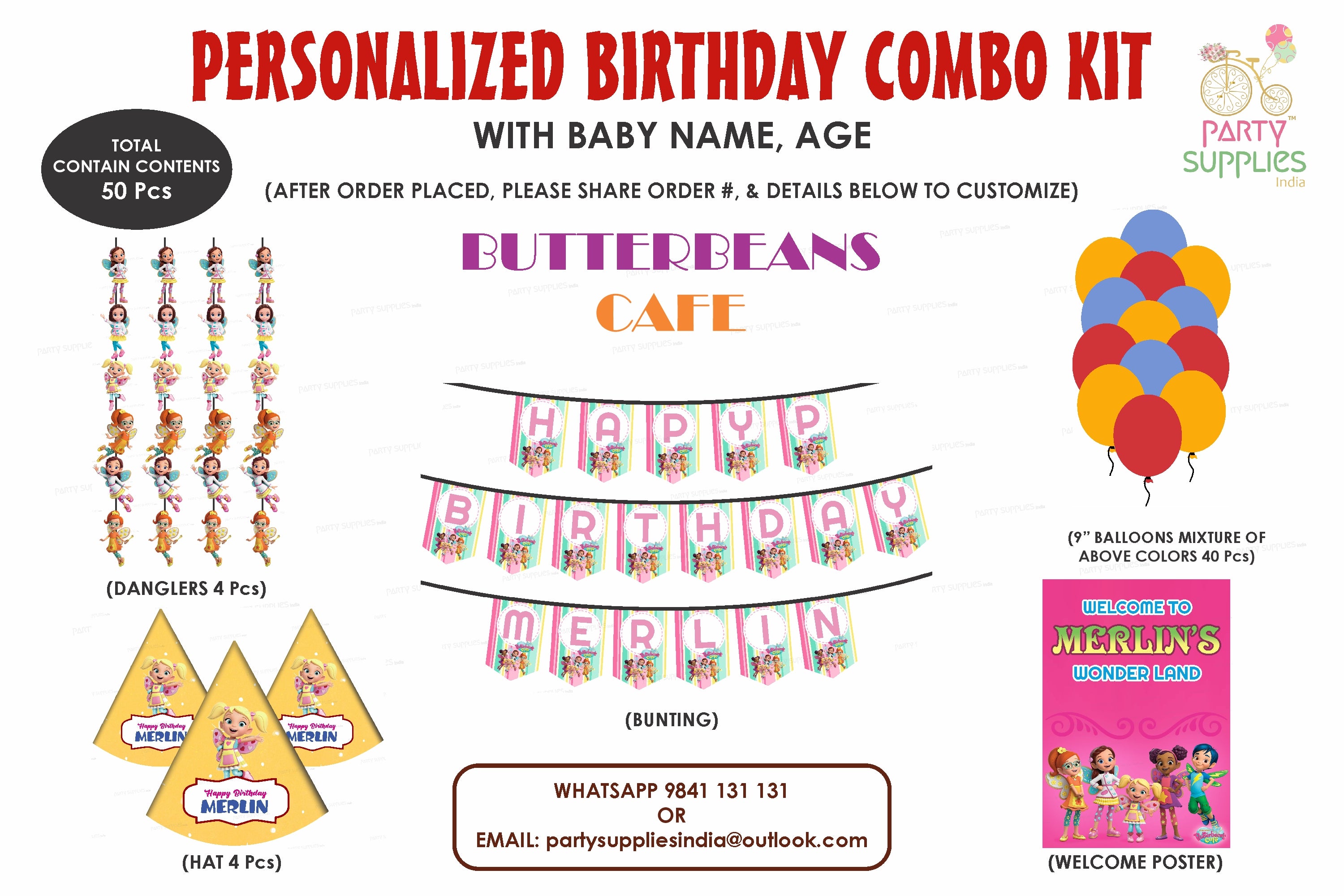 Butter Beans Heritage Theme Combo Kit - image 1 of 6 | Party Supplies India