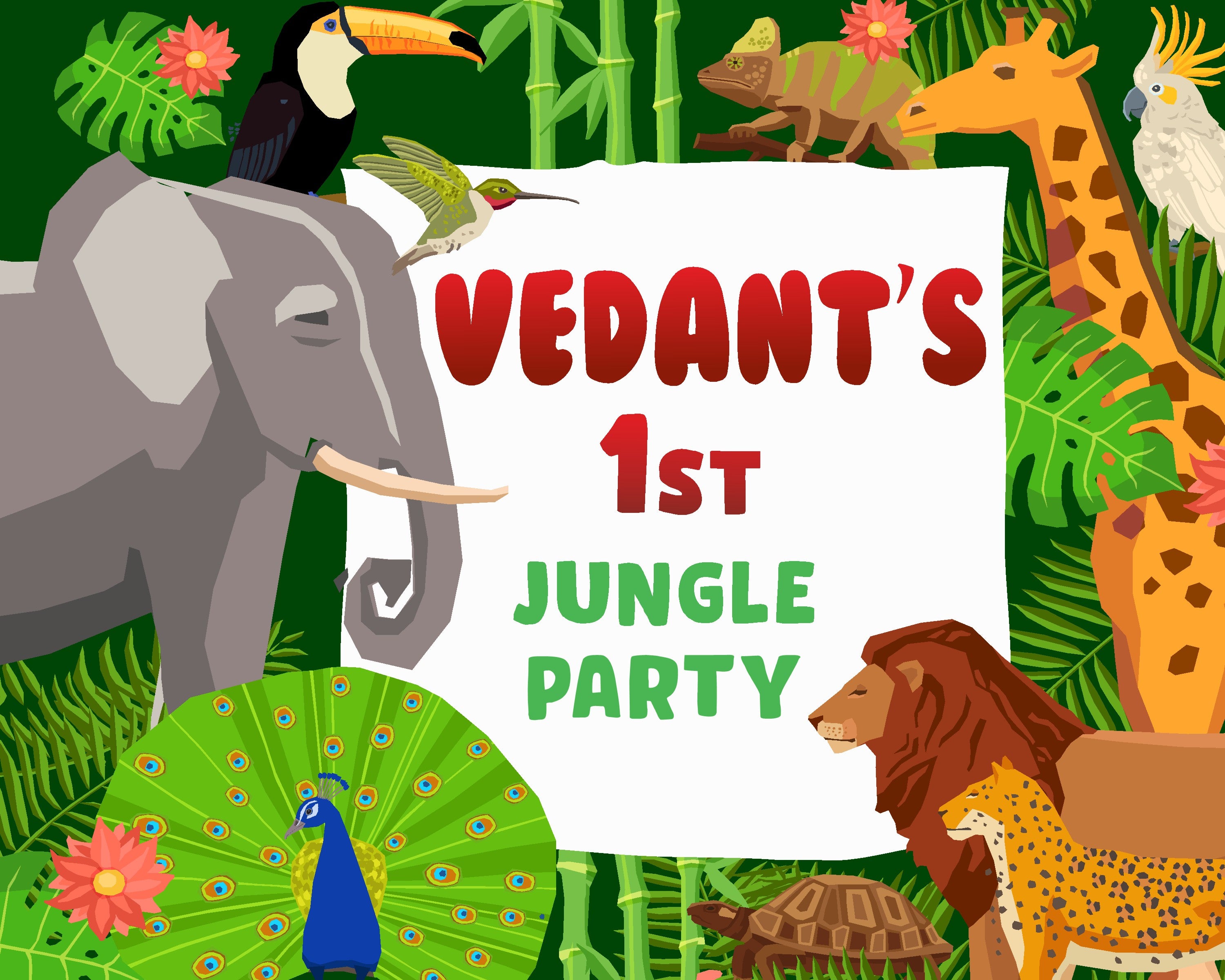 Jungle Theme Backdrop