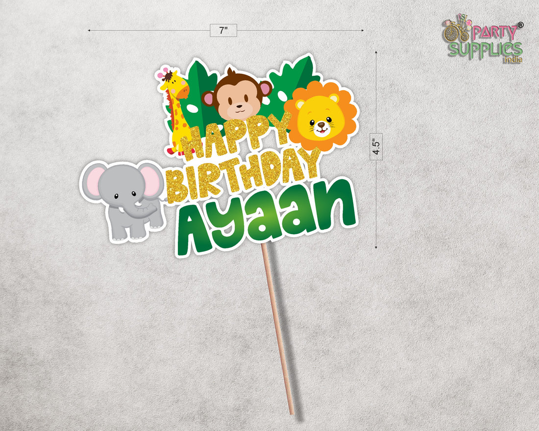 Jungle Theme Cake Topper