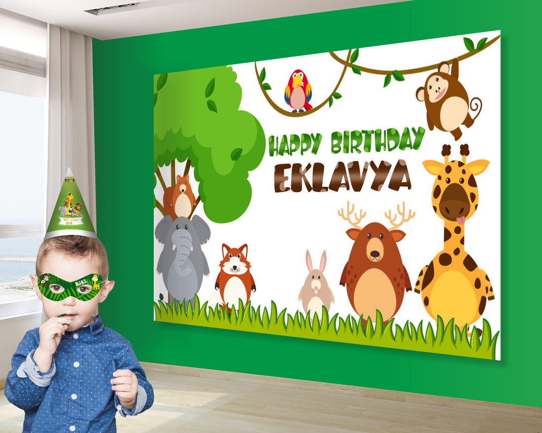 Jungle Theme Customized Backdrop