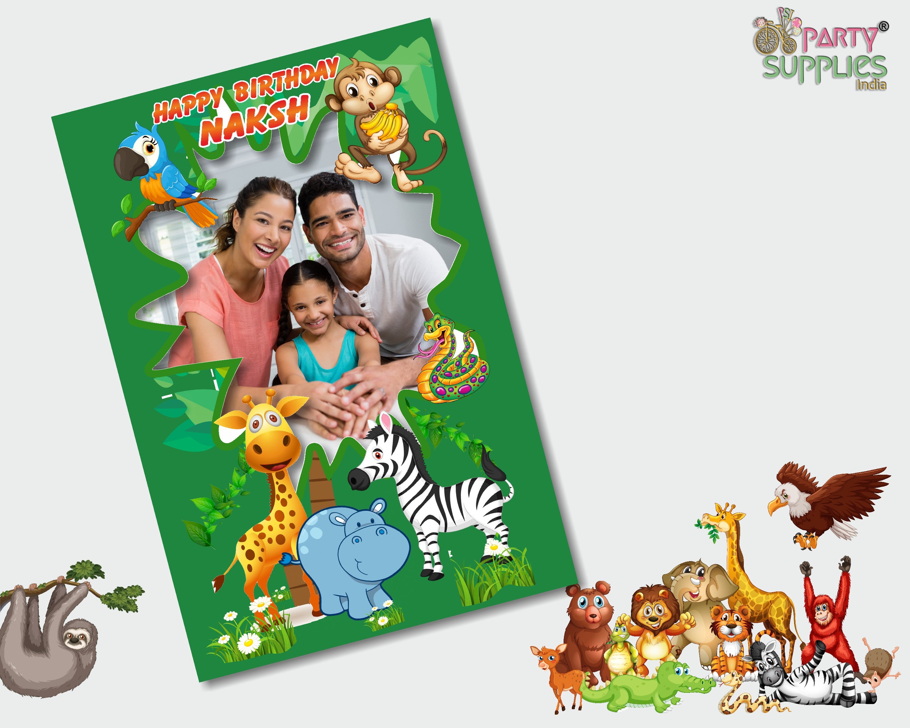 Jungle Theme Customized Photobooth