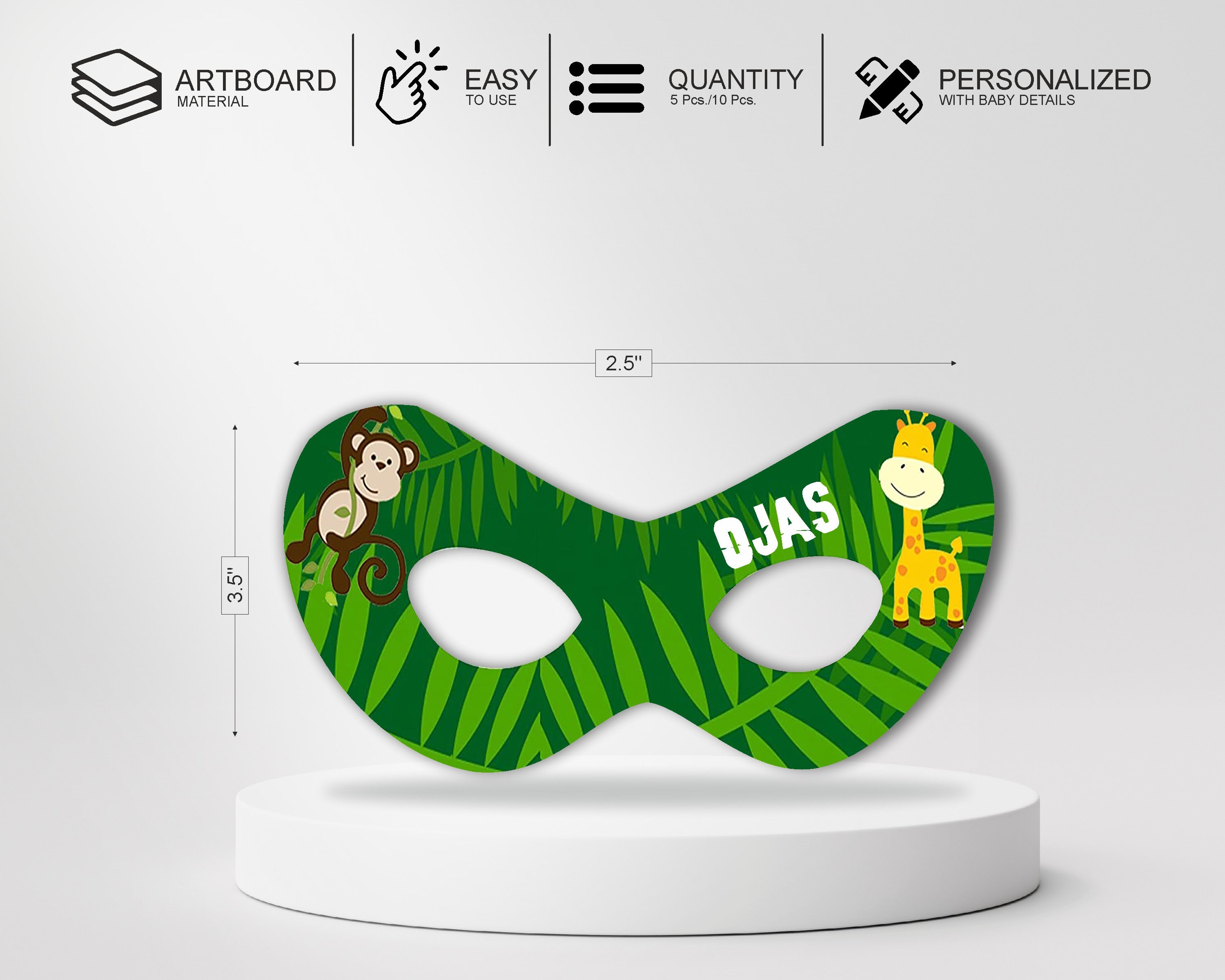 Jungle Theme Eye Mask