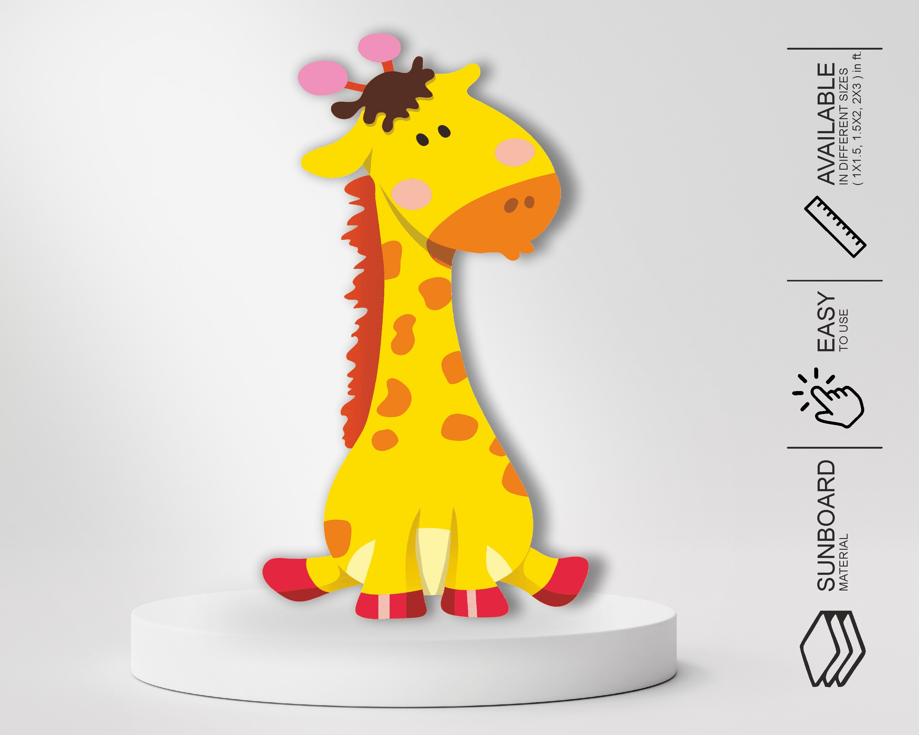 Jungle Theme Giraffe Cutout