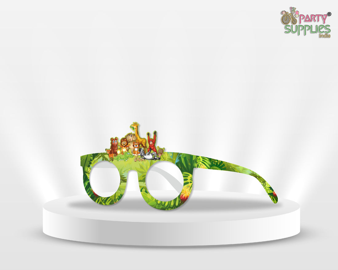 Jungle Theme Birthday Party Glasses