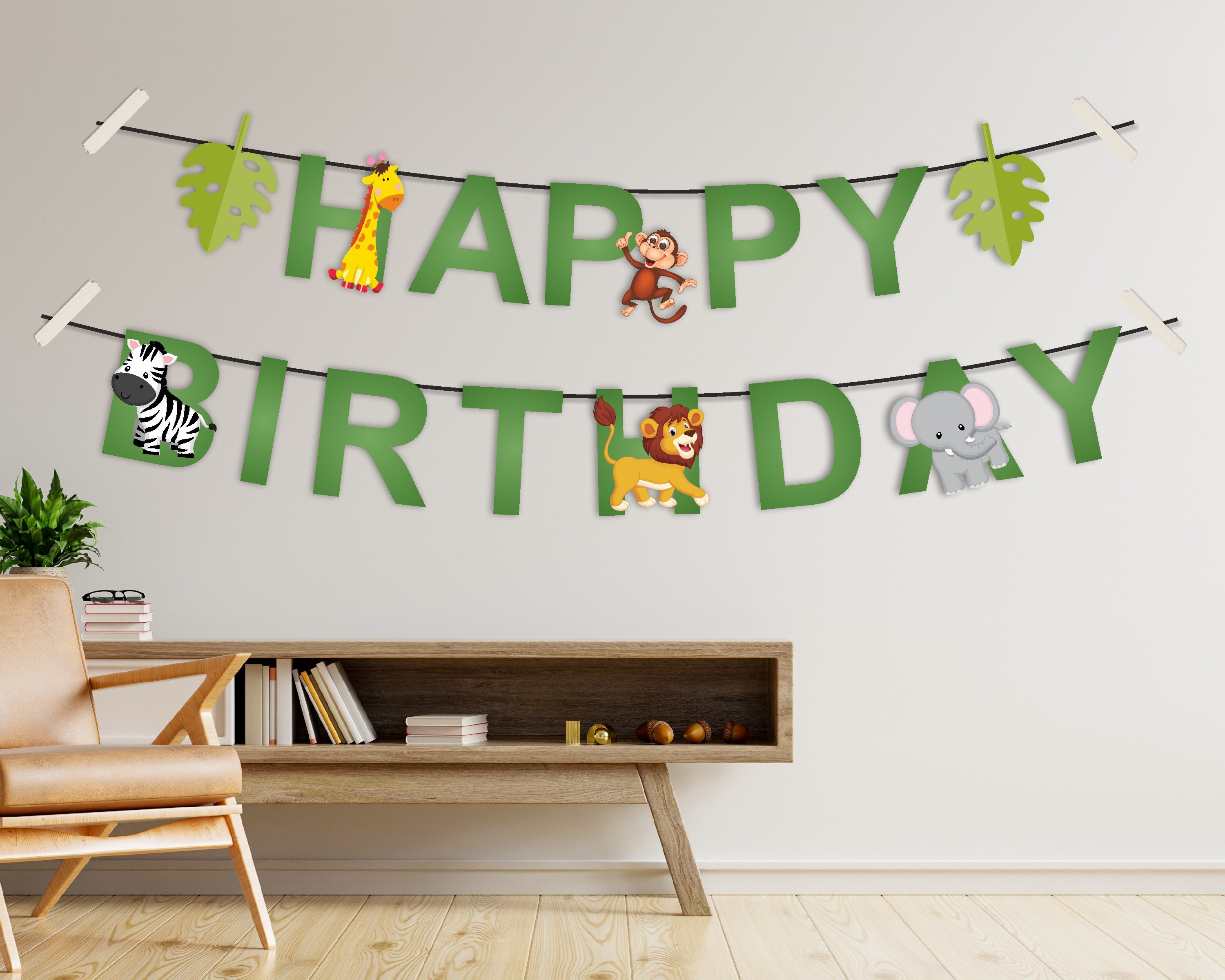 Jungle Theme Personalized Hanging