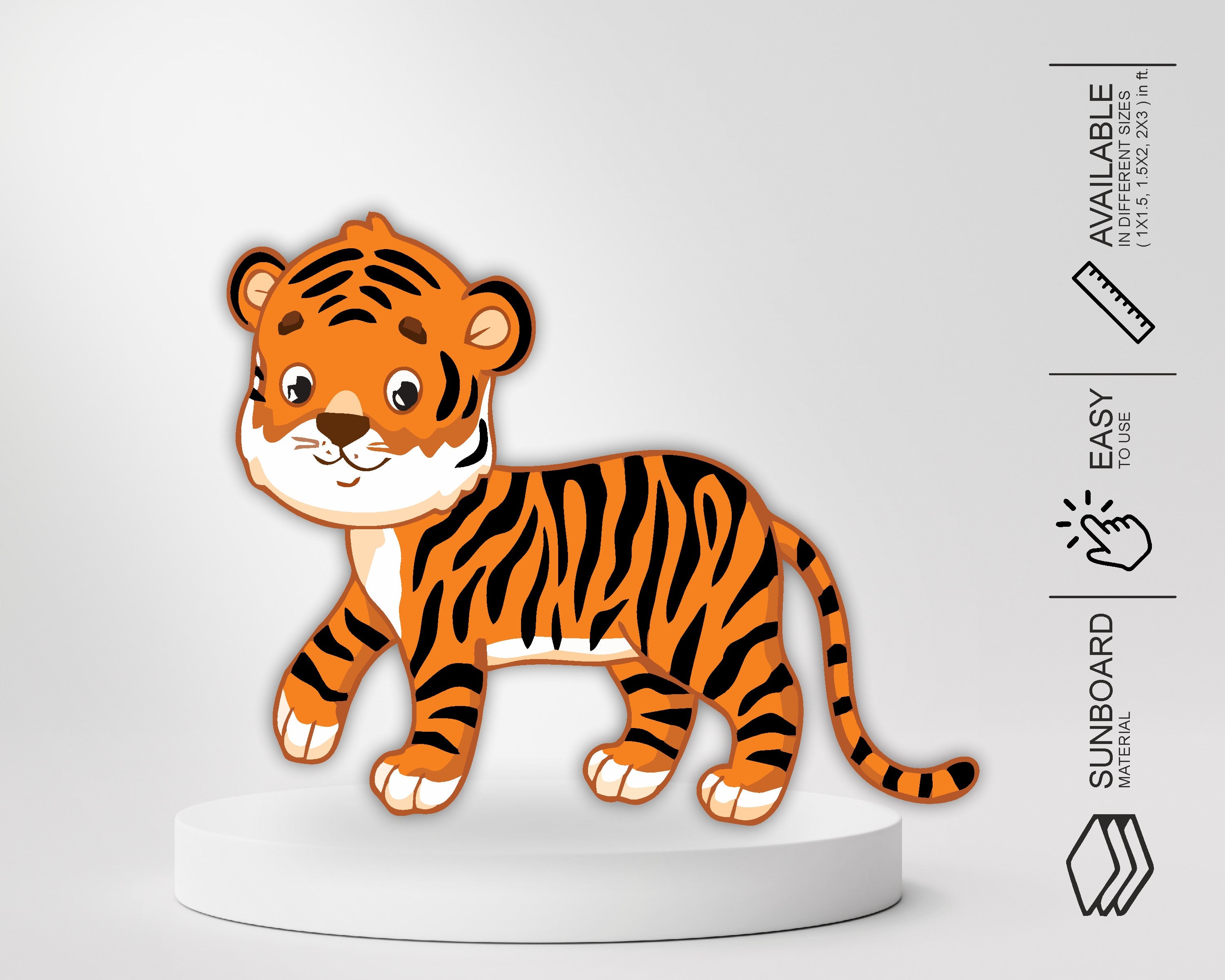 Jungle Theme Tiger Cutout