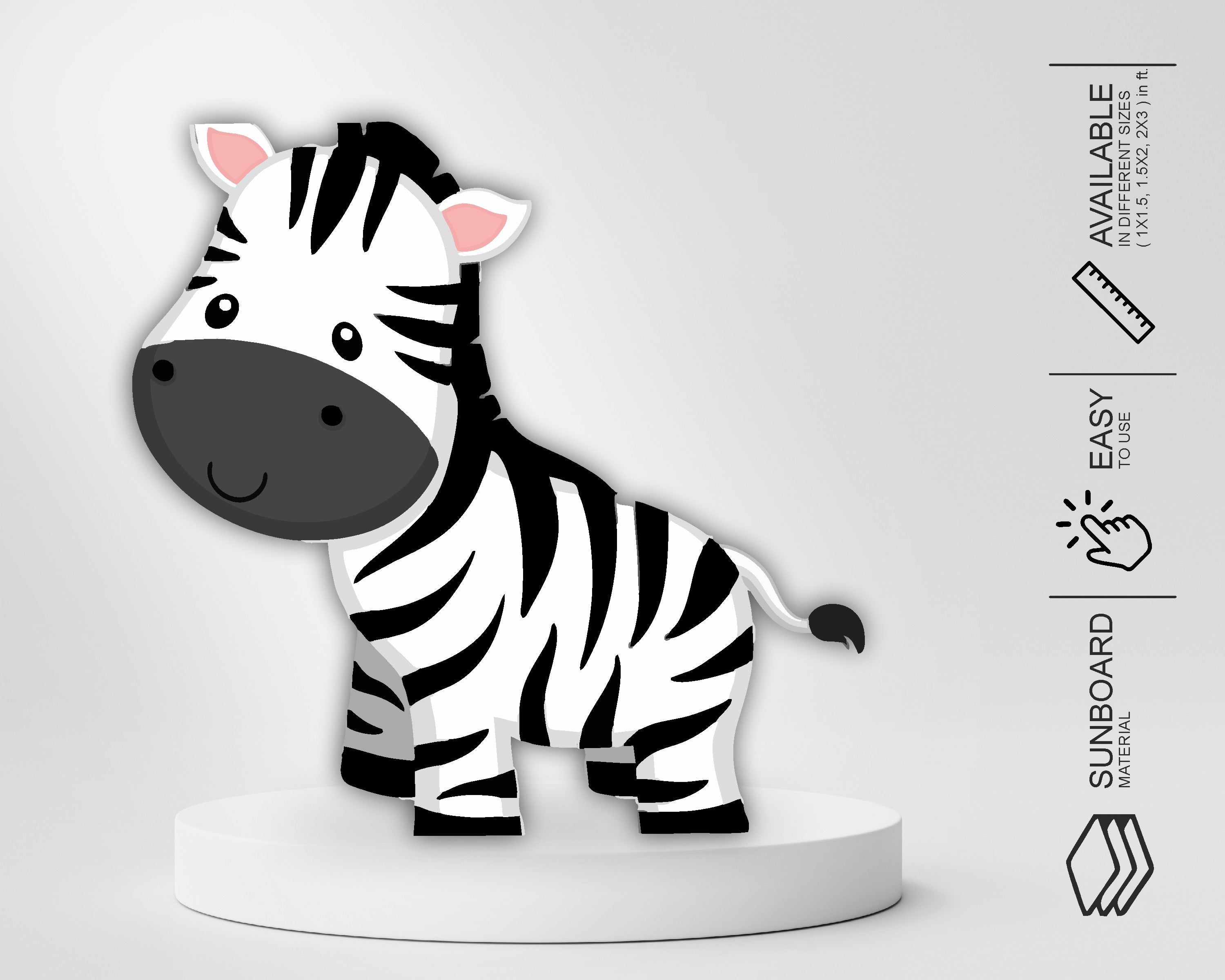 Jungle Theme Zebra Cutout