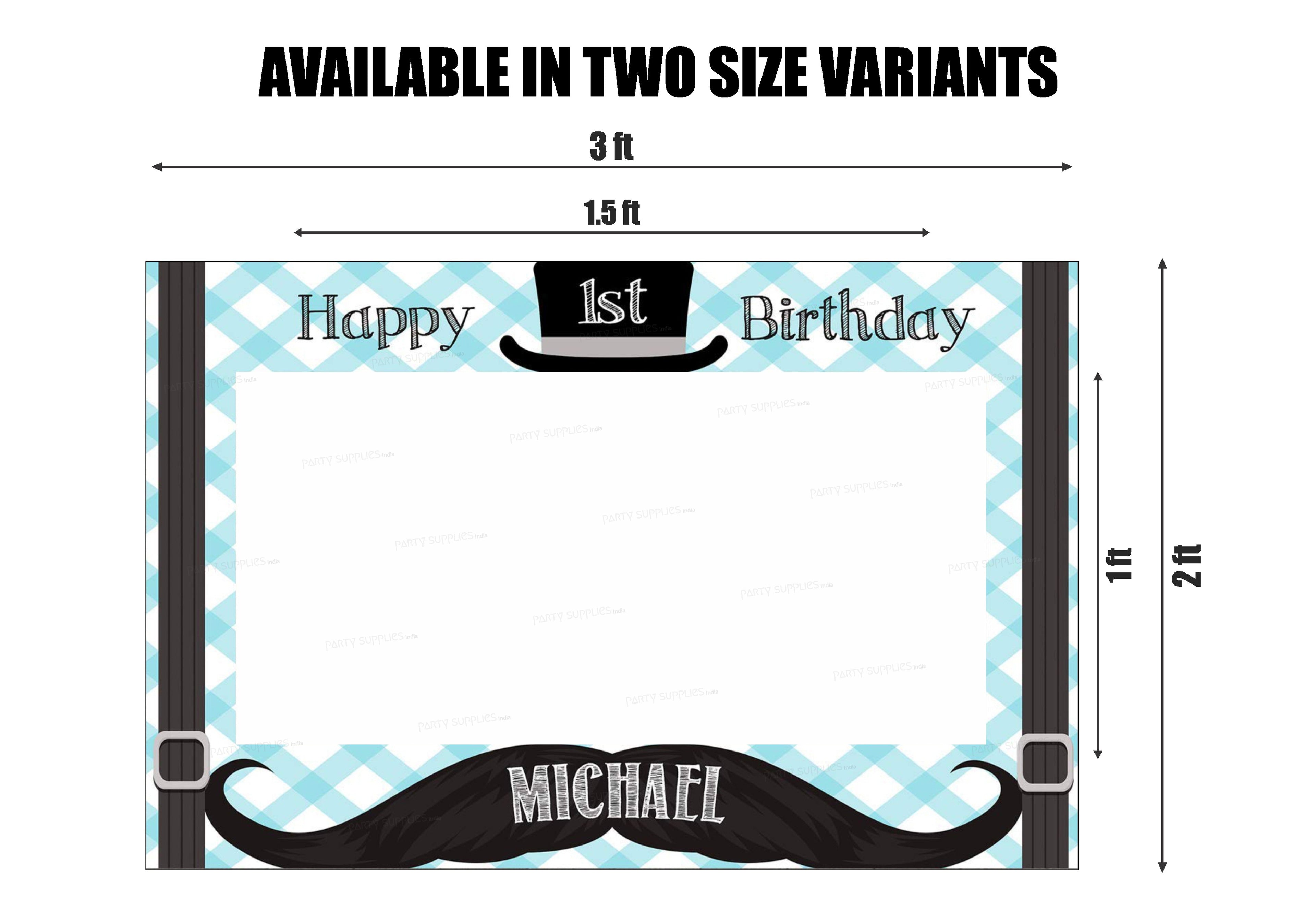 Little Man Theme Personalized Photobooth