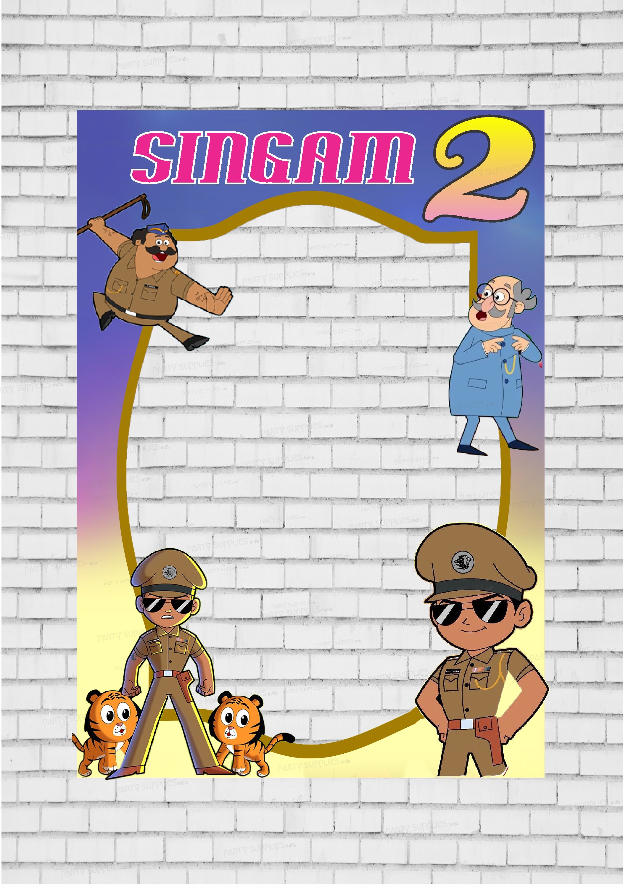 Little Singham Theme Customized PhotoBooth