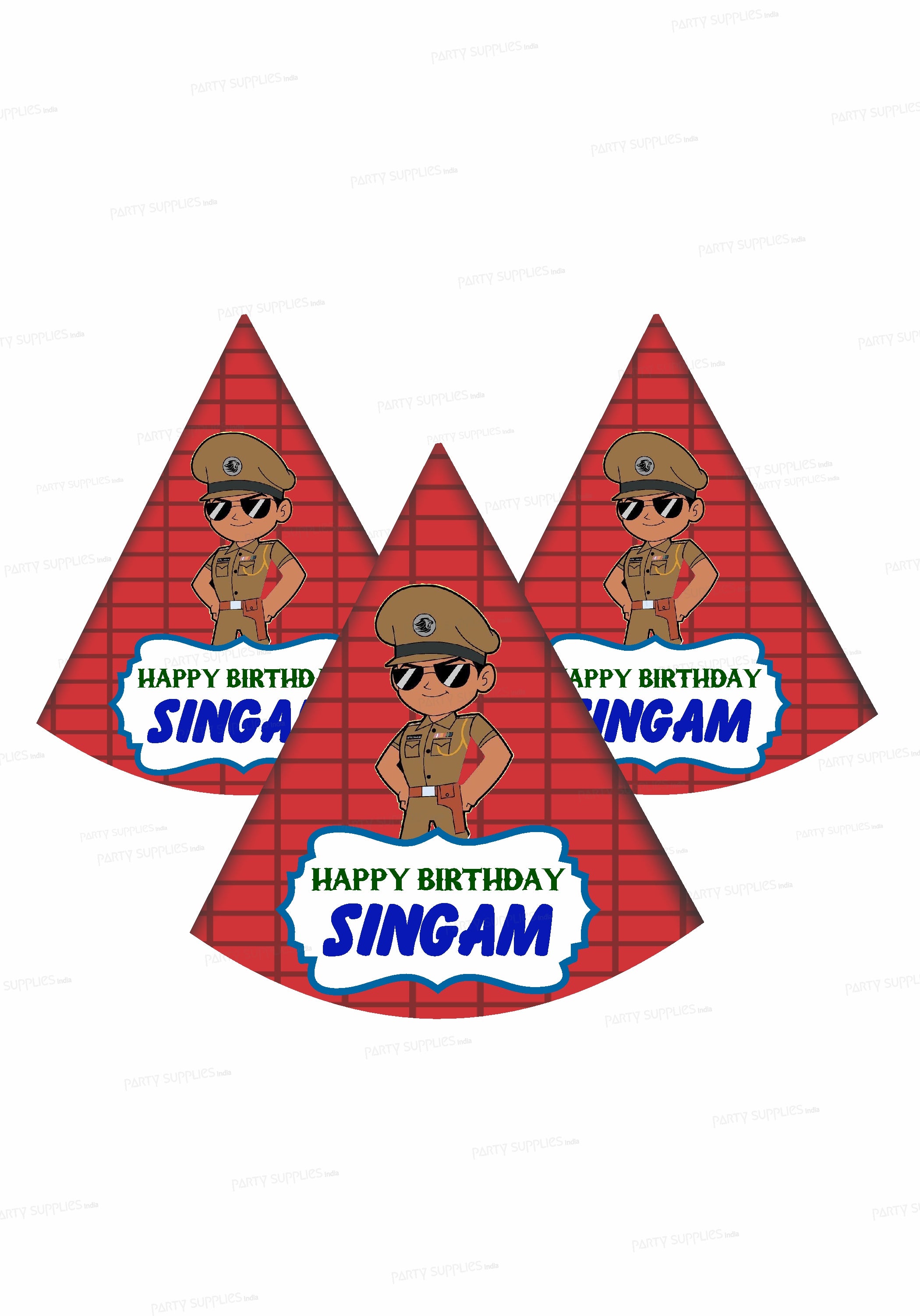 Little Singham Customized Theme Hat
