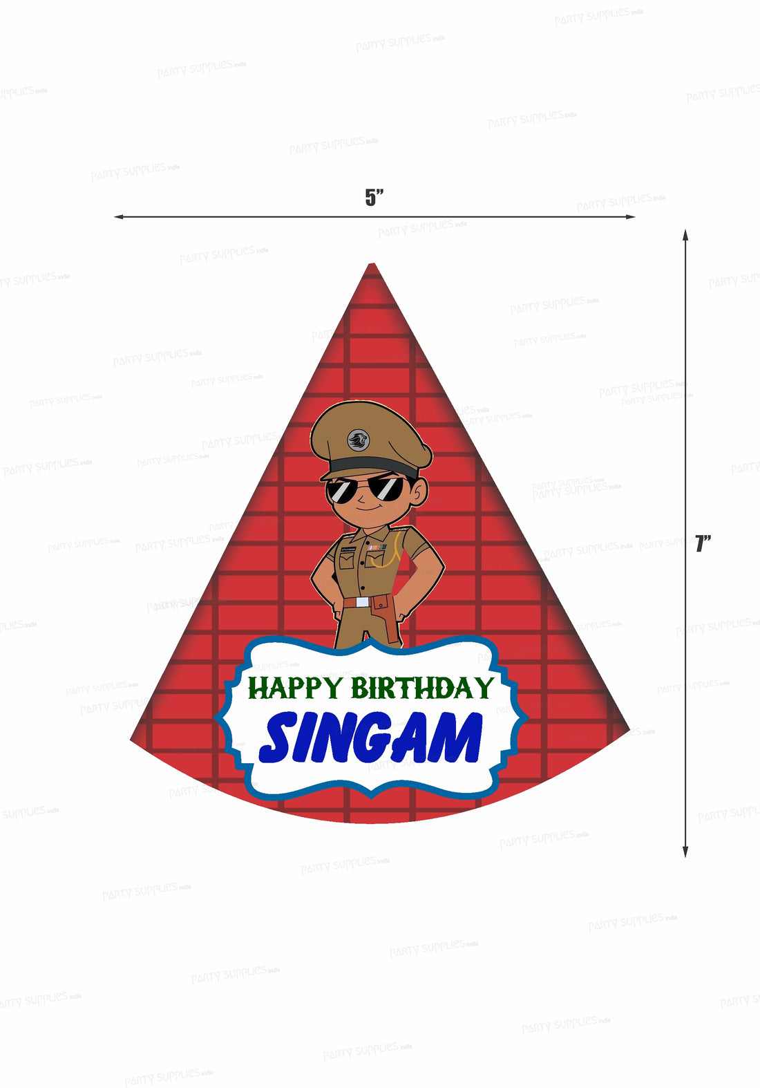 PSI Little Singham Customized Theme Hat