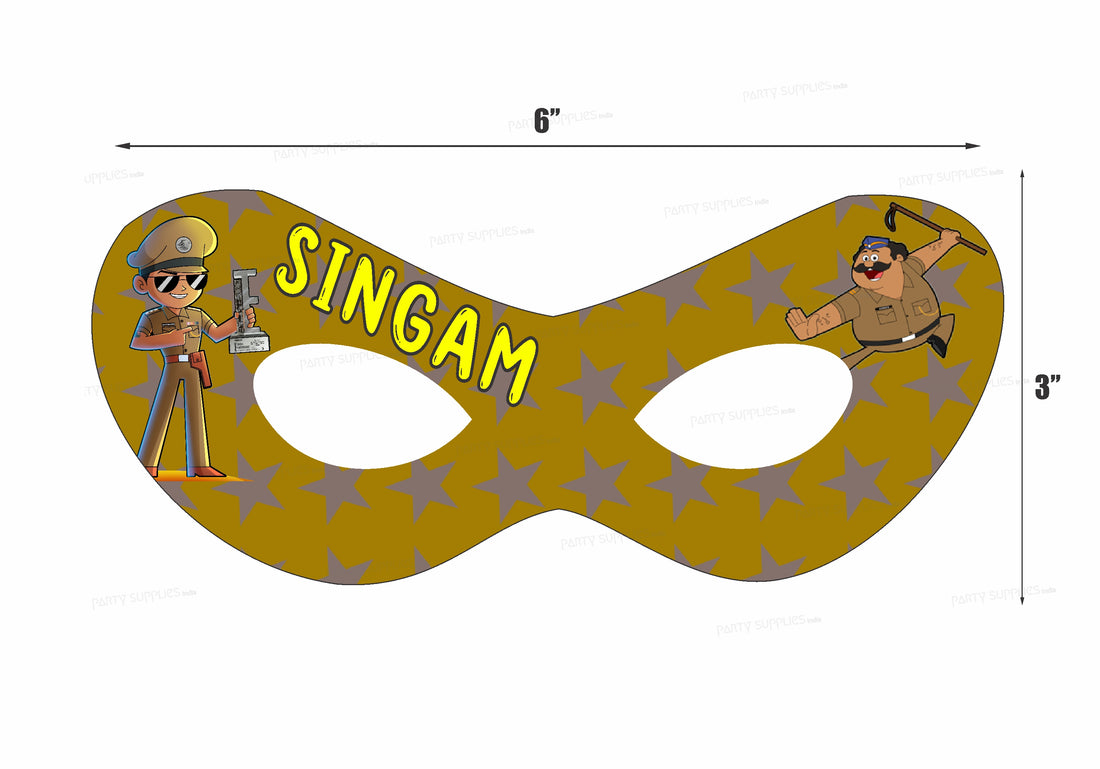 Little Singham Theme Personalized Eye Mask