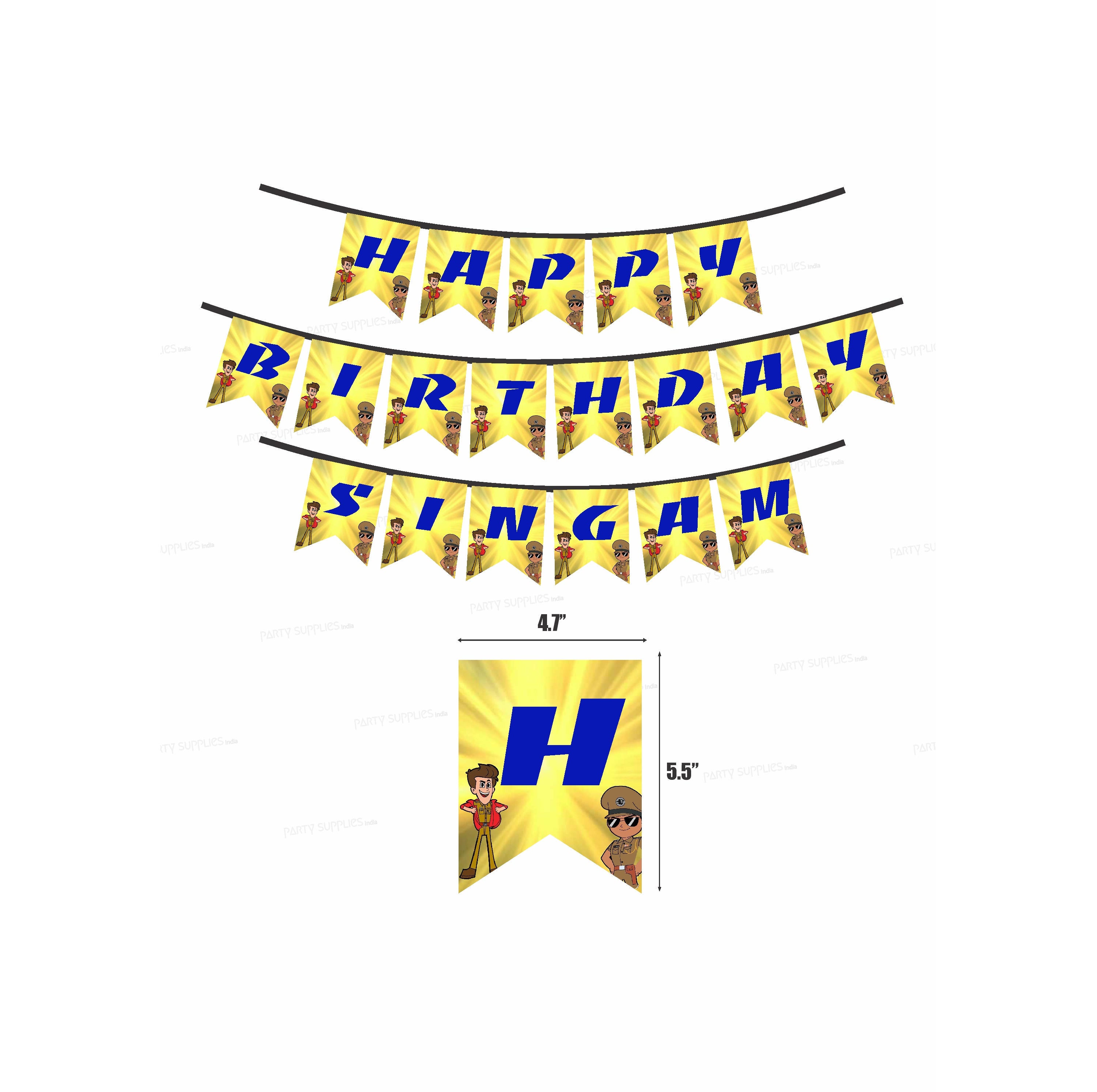 Little Singham Theme Personalized Hanging