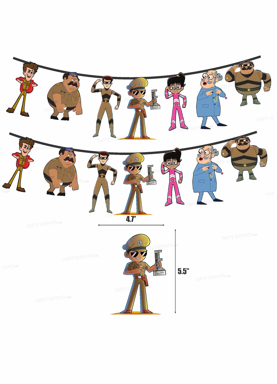 Little Singham Theme Hanging