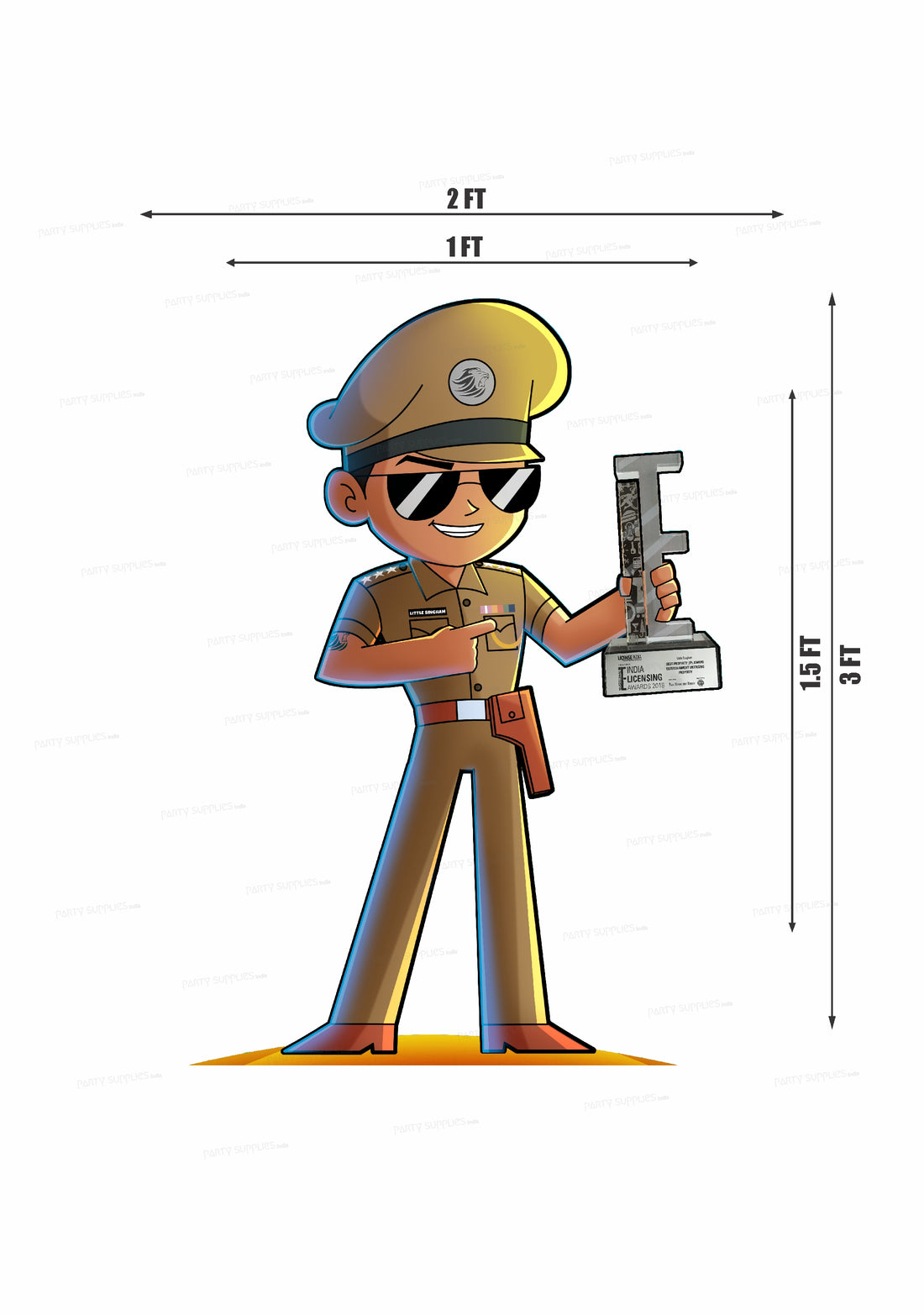 Little Singham Theme Cutout LSG-01