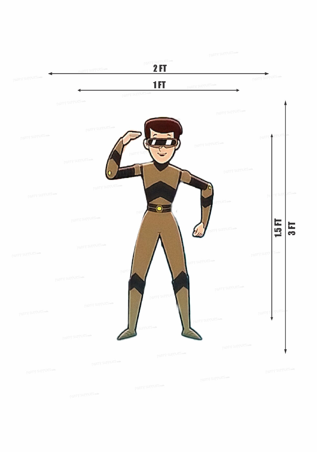 Little Singham Theme Cutout LSG-10