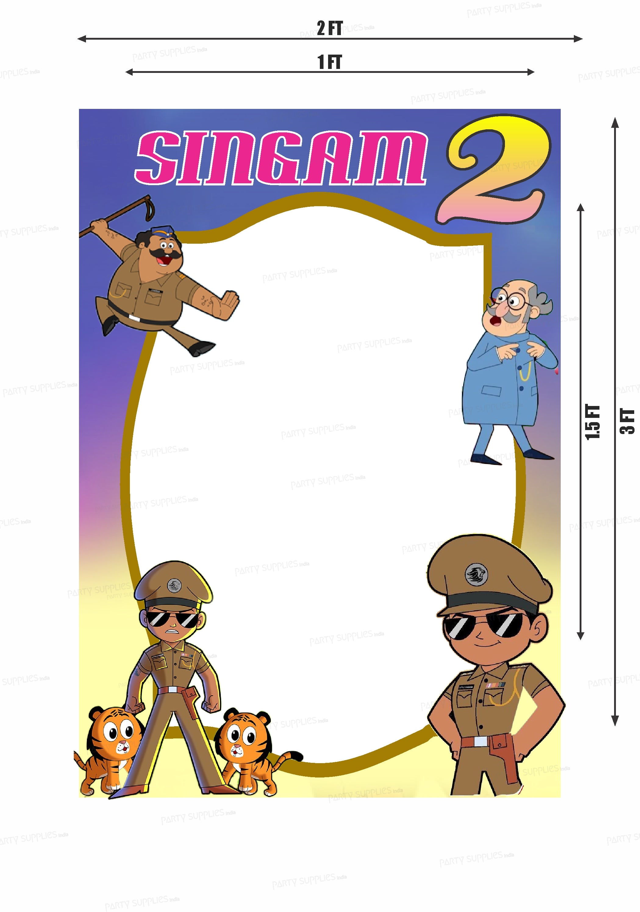 Little Singham Theme Customized PhotoBooth