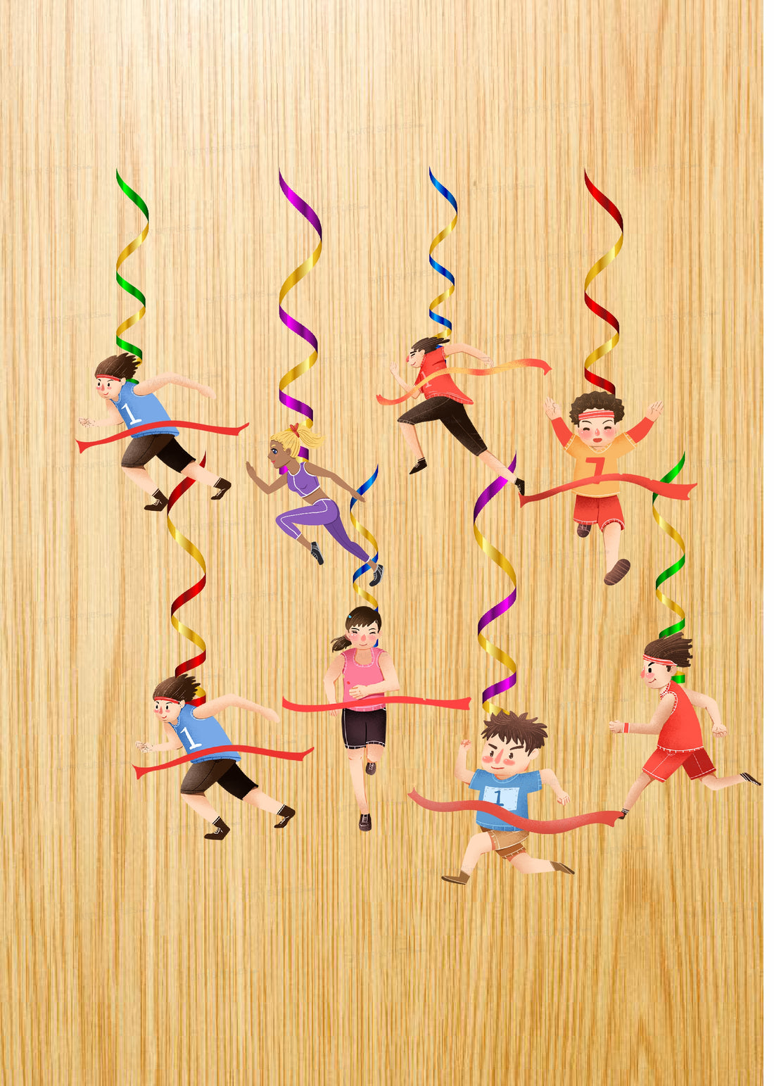 Marathon Theme Swirls