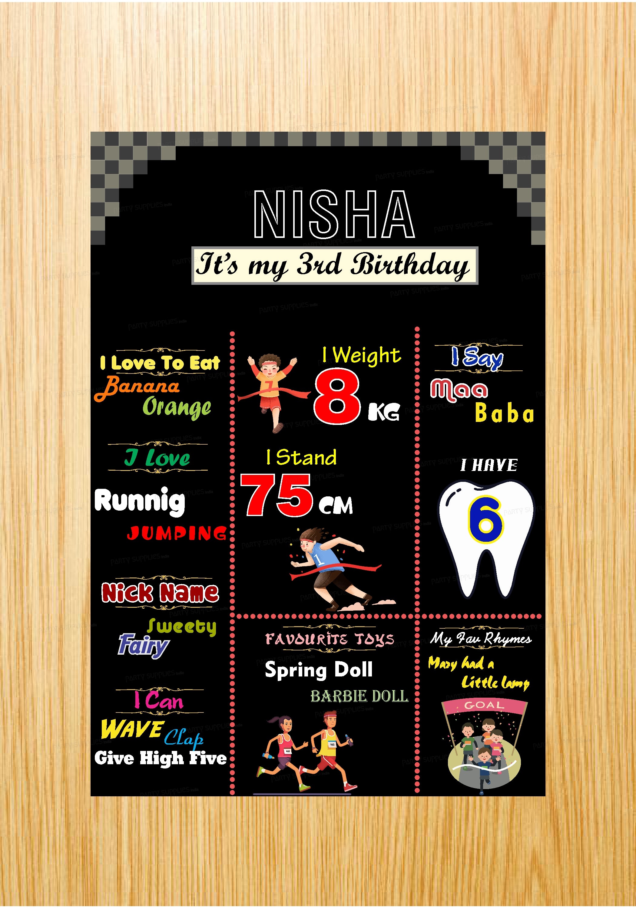 Marathon Theme Chalk Board