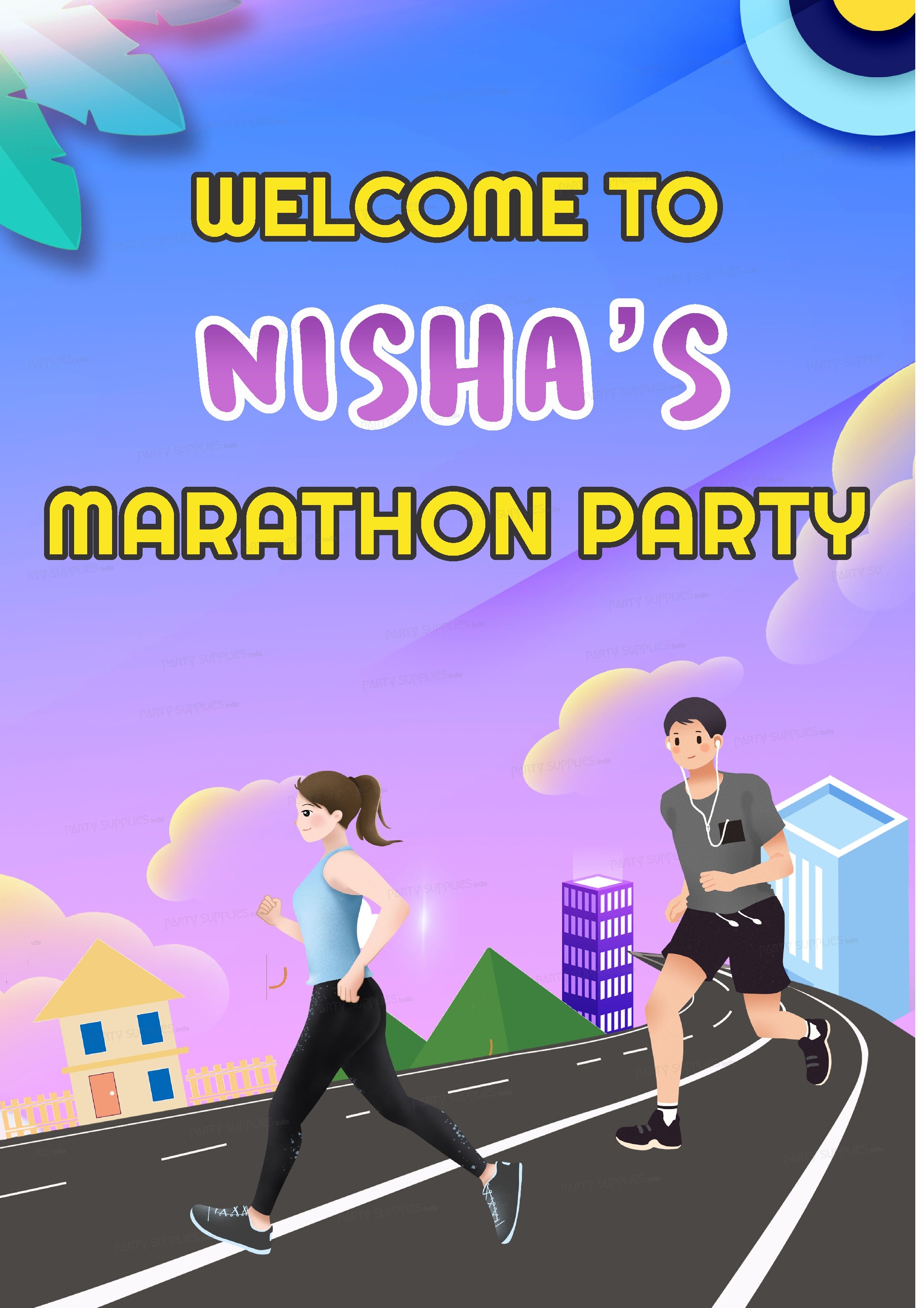 Marathon Theme Welcome Board