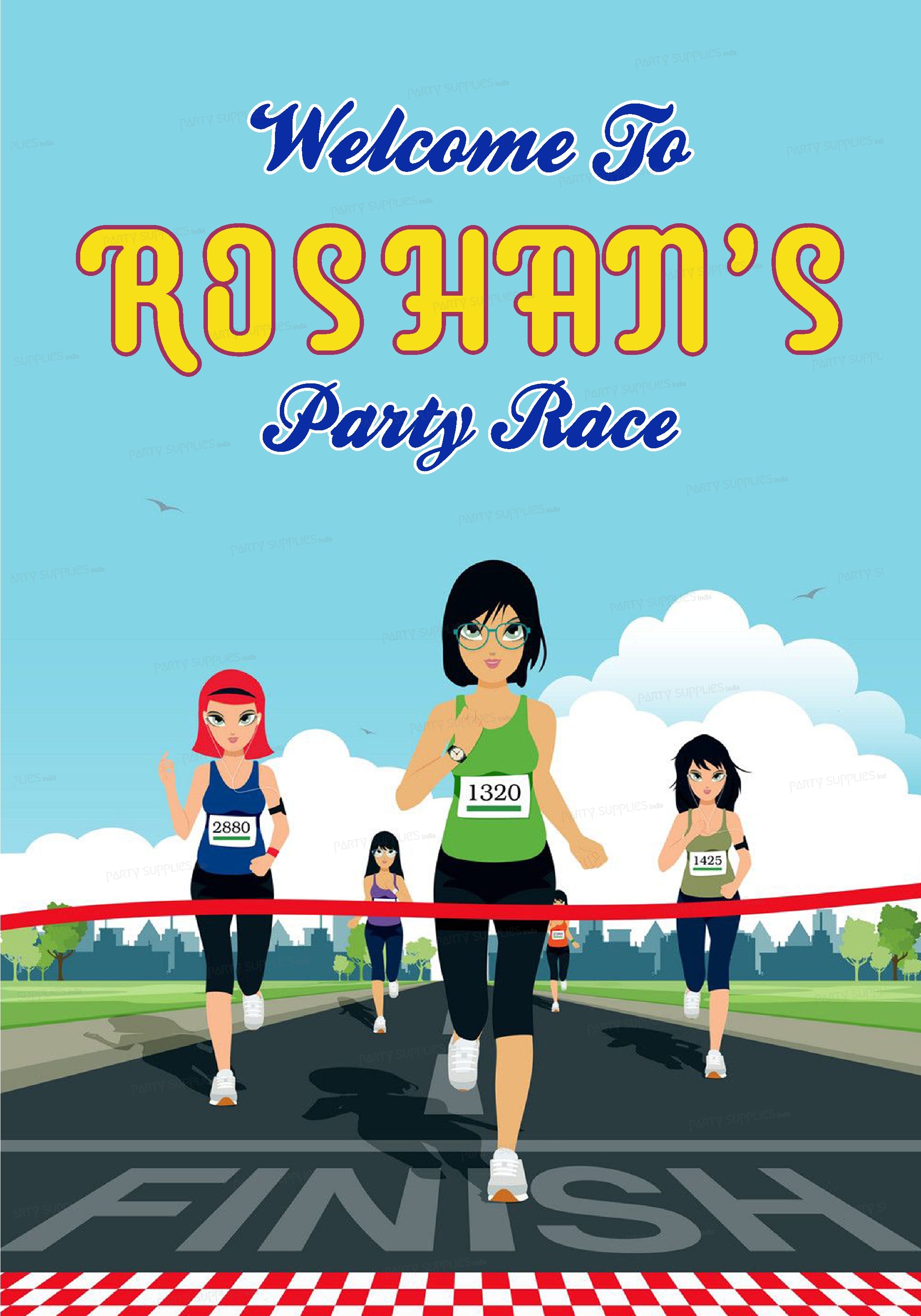 Marathon Theme Customized Welcome Board