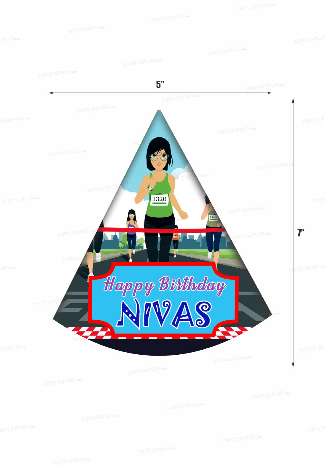 Marathon Theme Personalized Hat