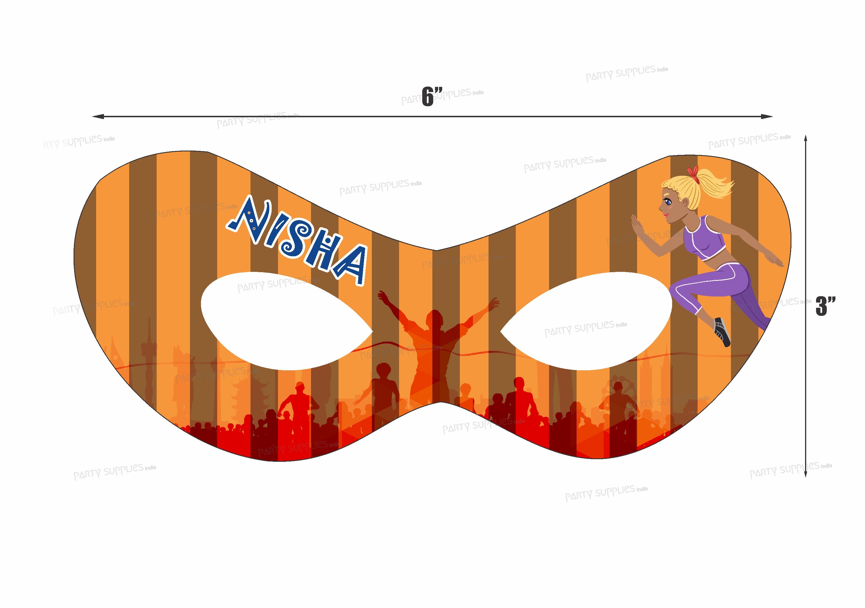 Marathon Theme Customized Eye Mask
