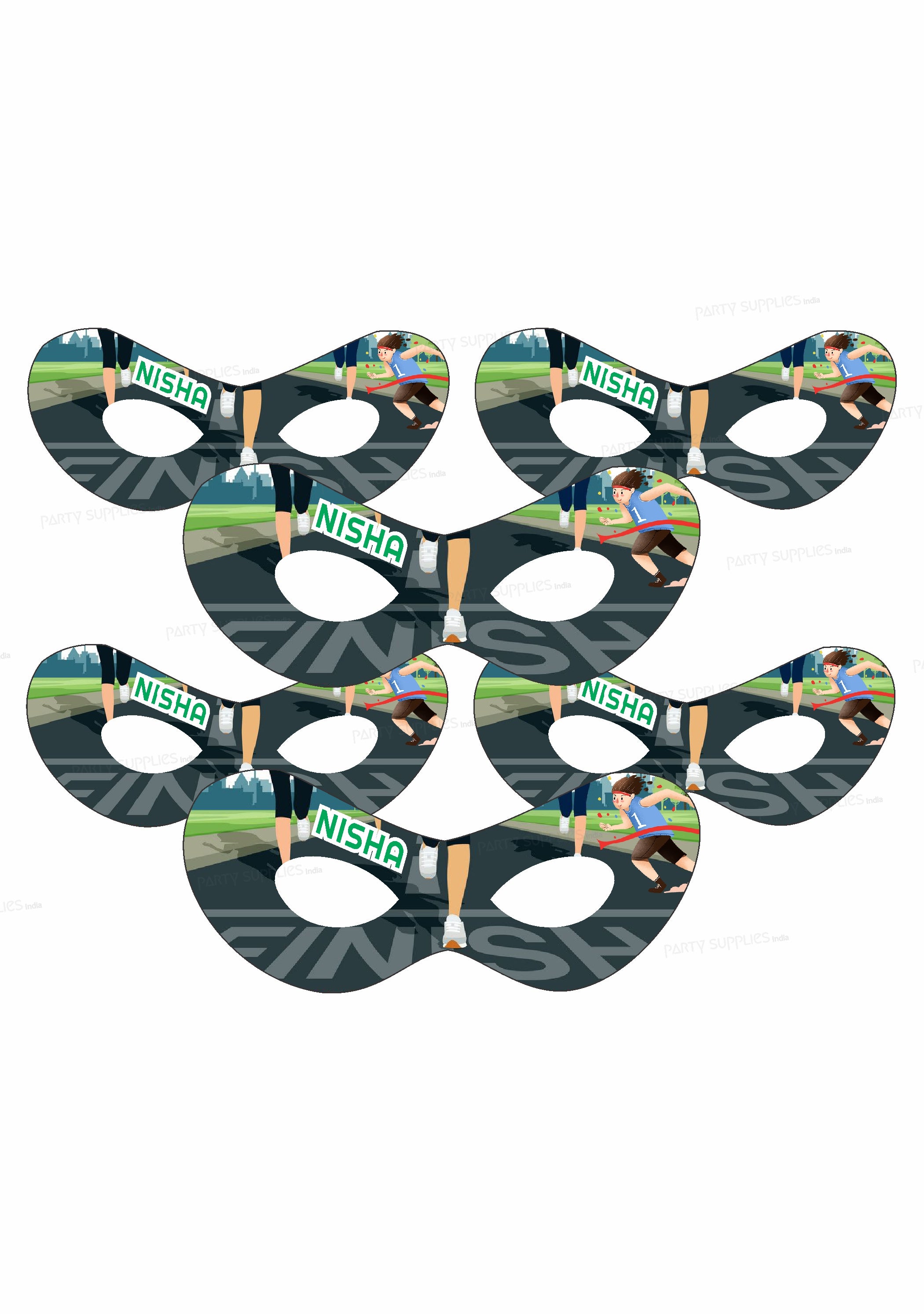 Marathon Theme Personalized Eye Mask