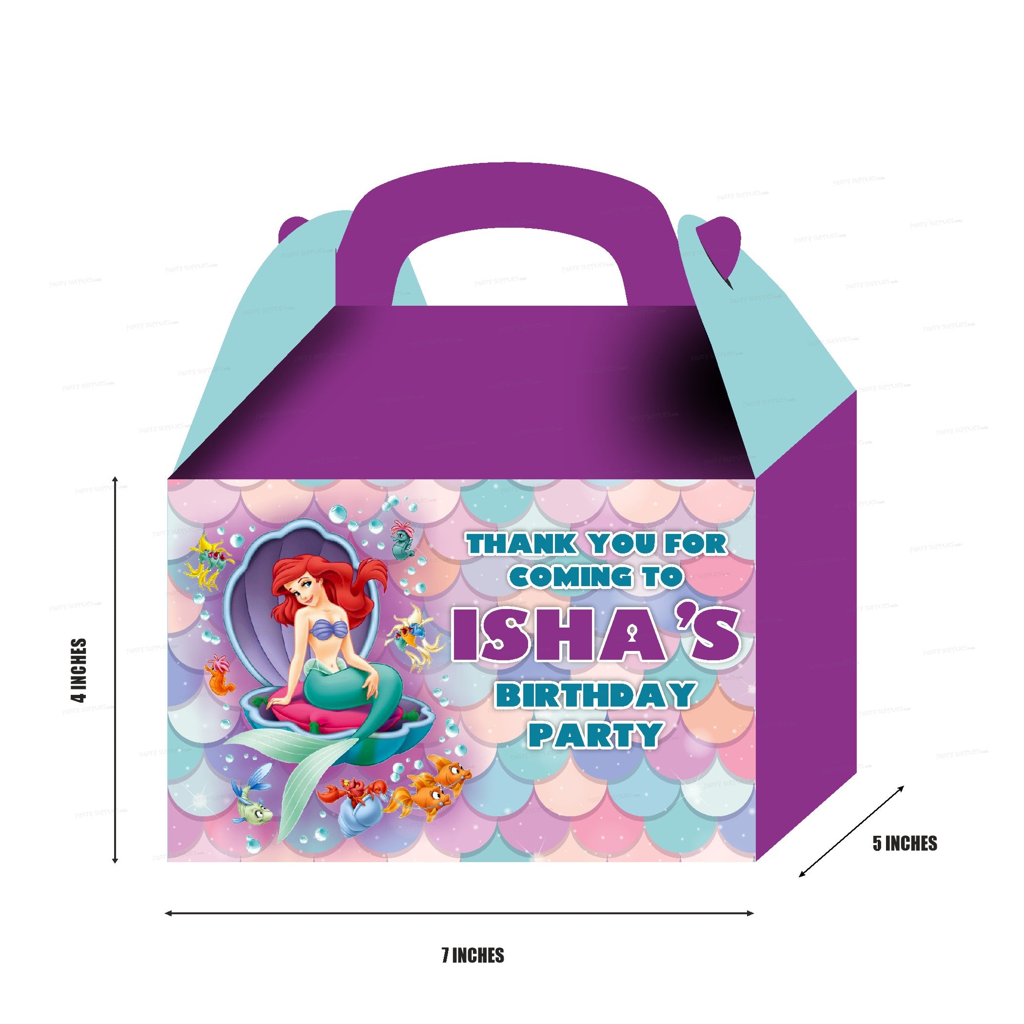 Mermaid Theme Goodie Return Gift Boxes