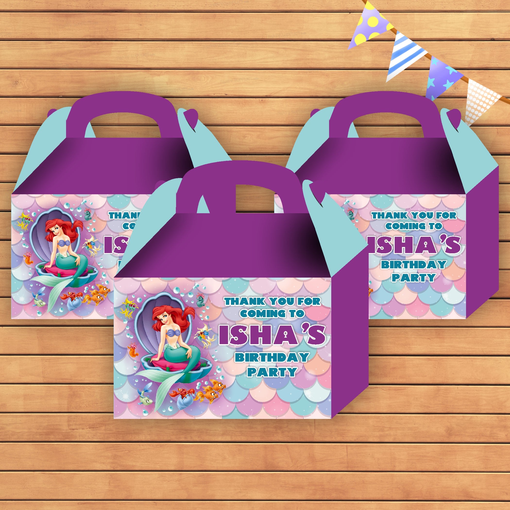 Mermaid Theme Goodie Return Gift Boxes