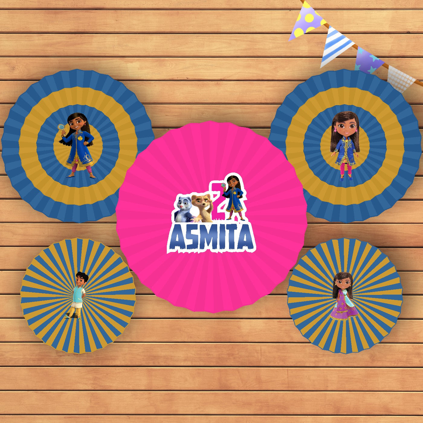 Mira Royal Detective Theme Paper Fan