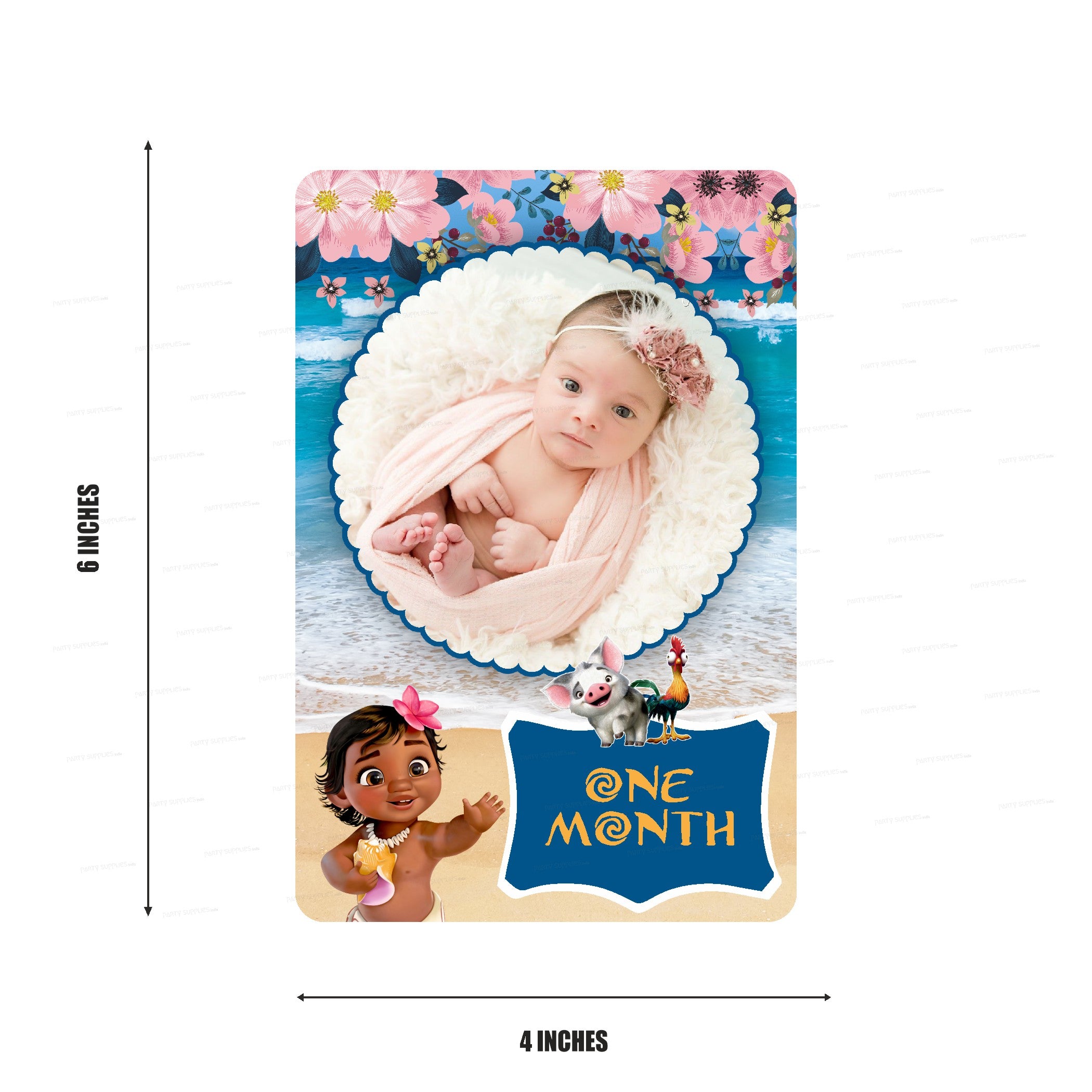PSI Moana Theme 12 Months Photo Banner